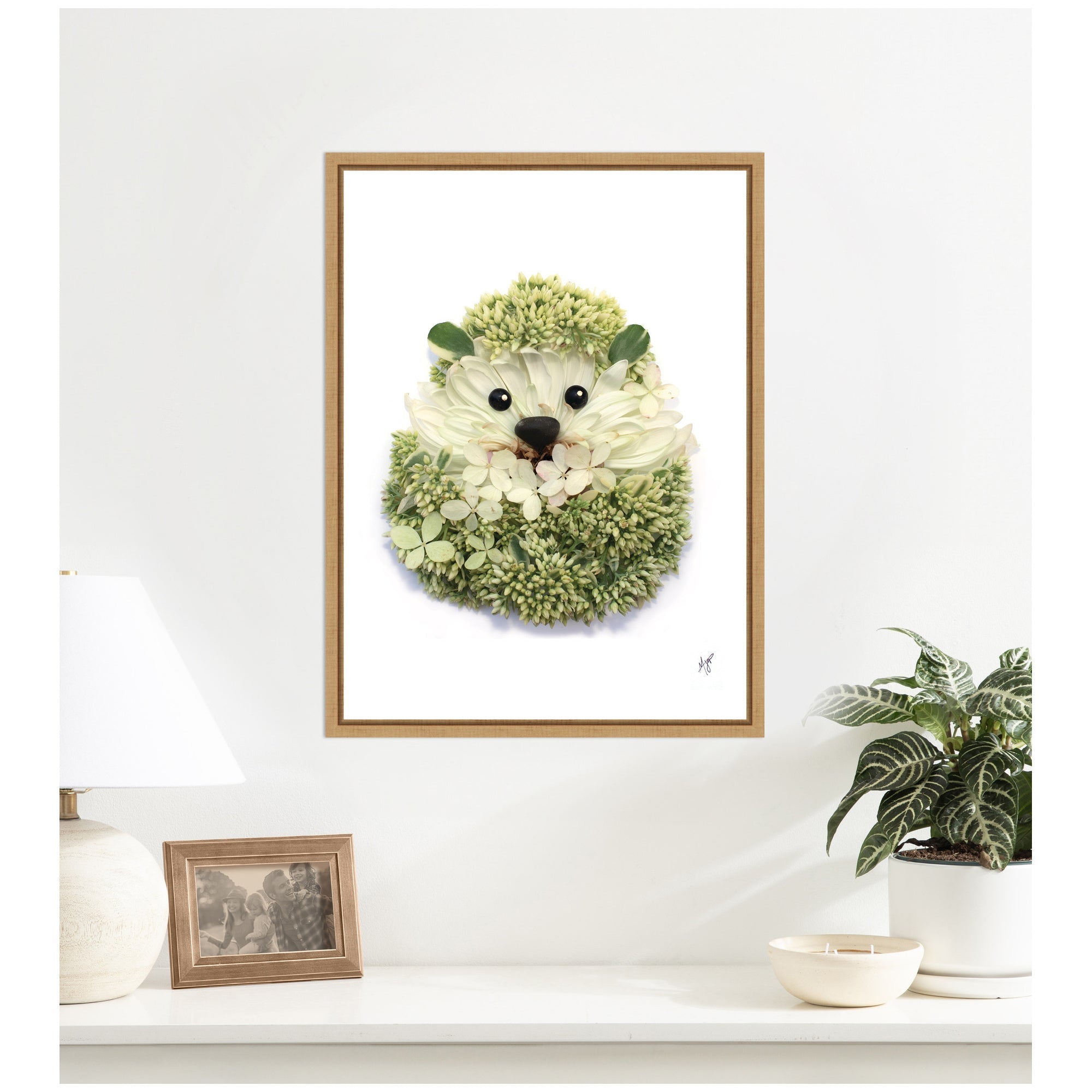 Hedgehog by Madeline Jeppesen Framed Canvas Wall Art Print