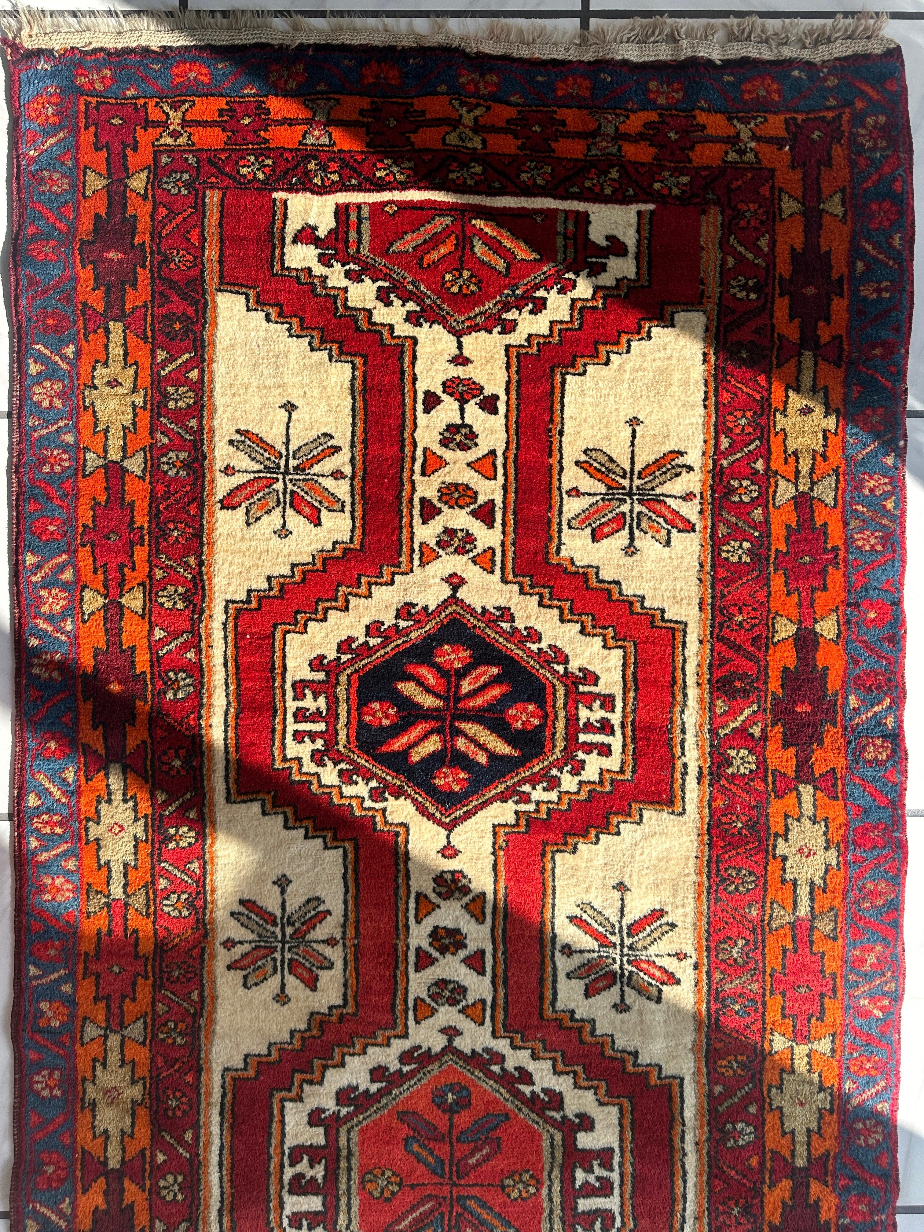 Persian Meshgi Wool Runner 3’6” x 9’10” by Rugistan - product image 4 for Resin Society