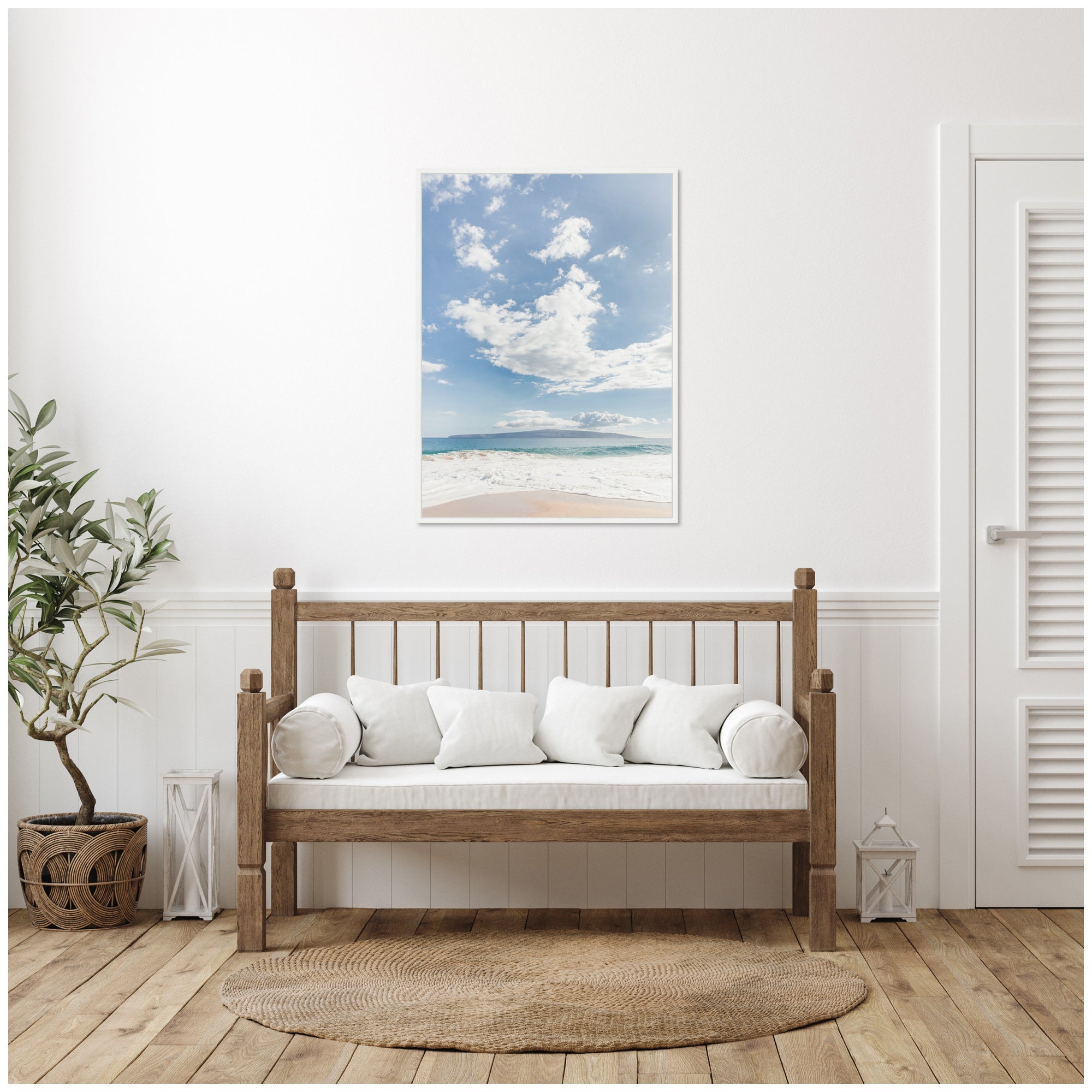 Sylvie Beach Framed Canvas by Alicia Abla by kateandlaurel - product image 12 for Resin Society