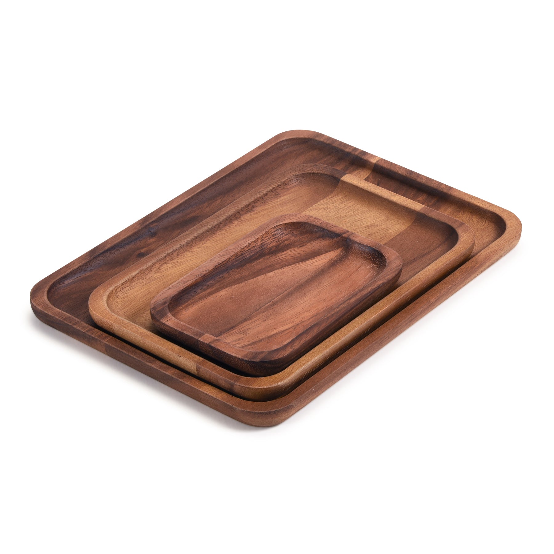 set of 3 Acacia Plates - 1 each size by Kalmar Home - product image 6 for Resin Society