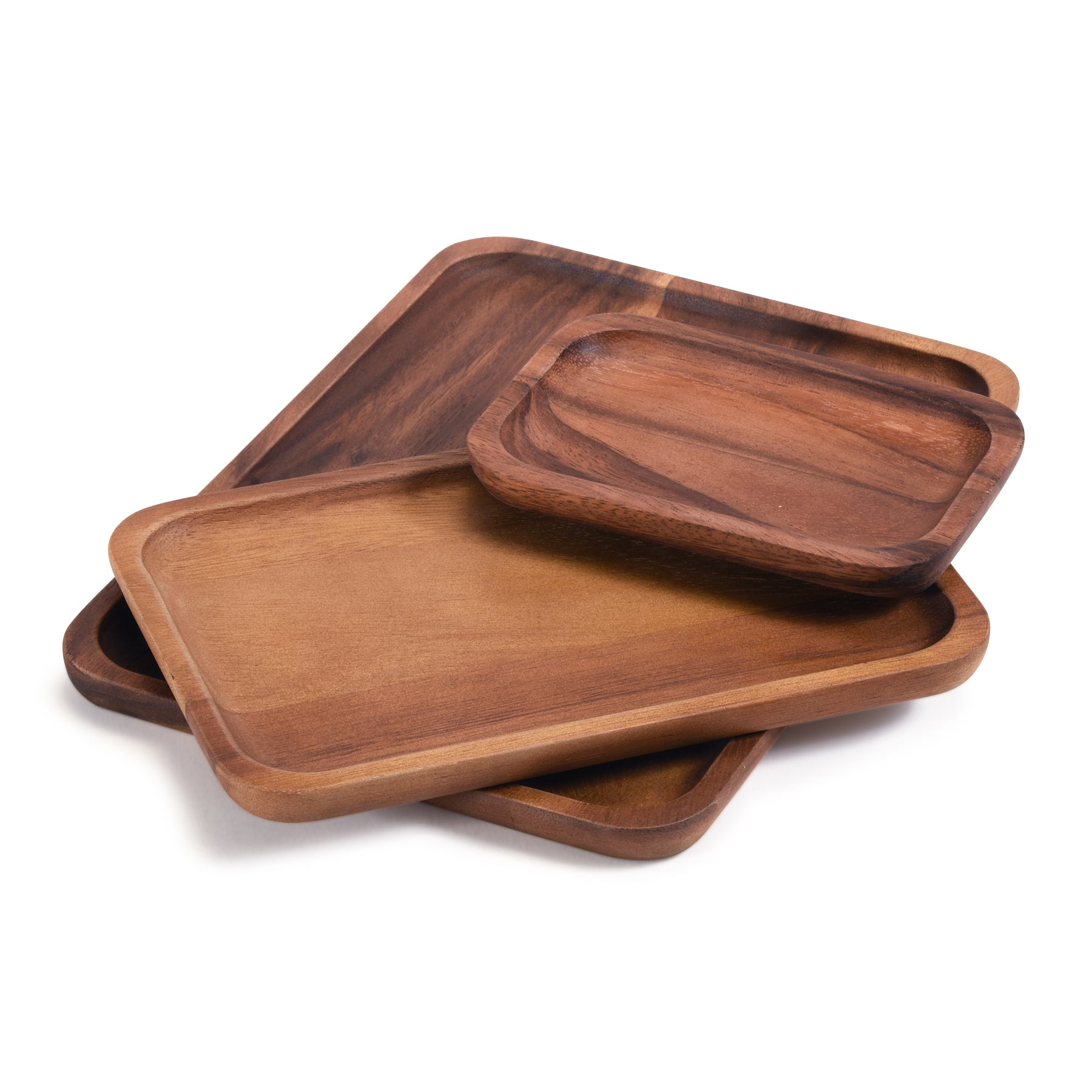 set of 3 Acacia Plates - 1 each size by Kalmar Home - product image 7 for Resin Society