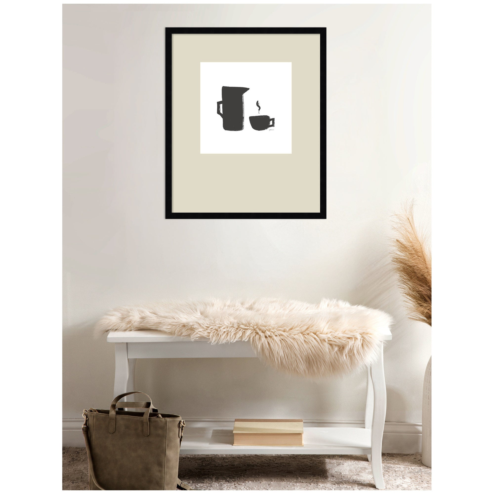 Coffee by Gabrielly Guedes Framed Wall Art Print