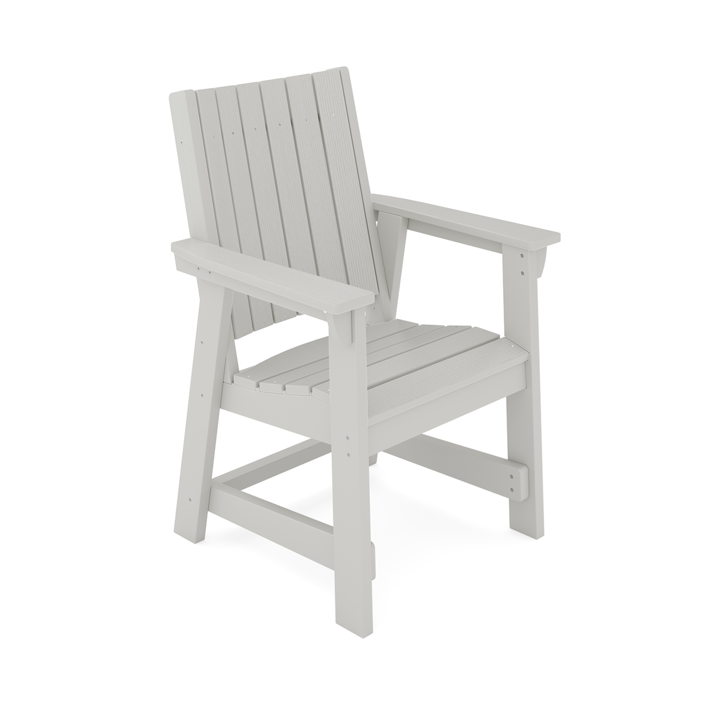 SoPoly Callaway Outdoor Dining Chair in multiple colors on a patio