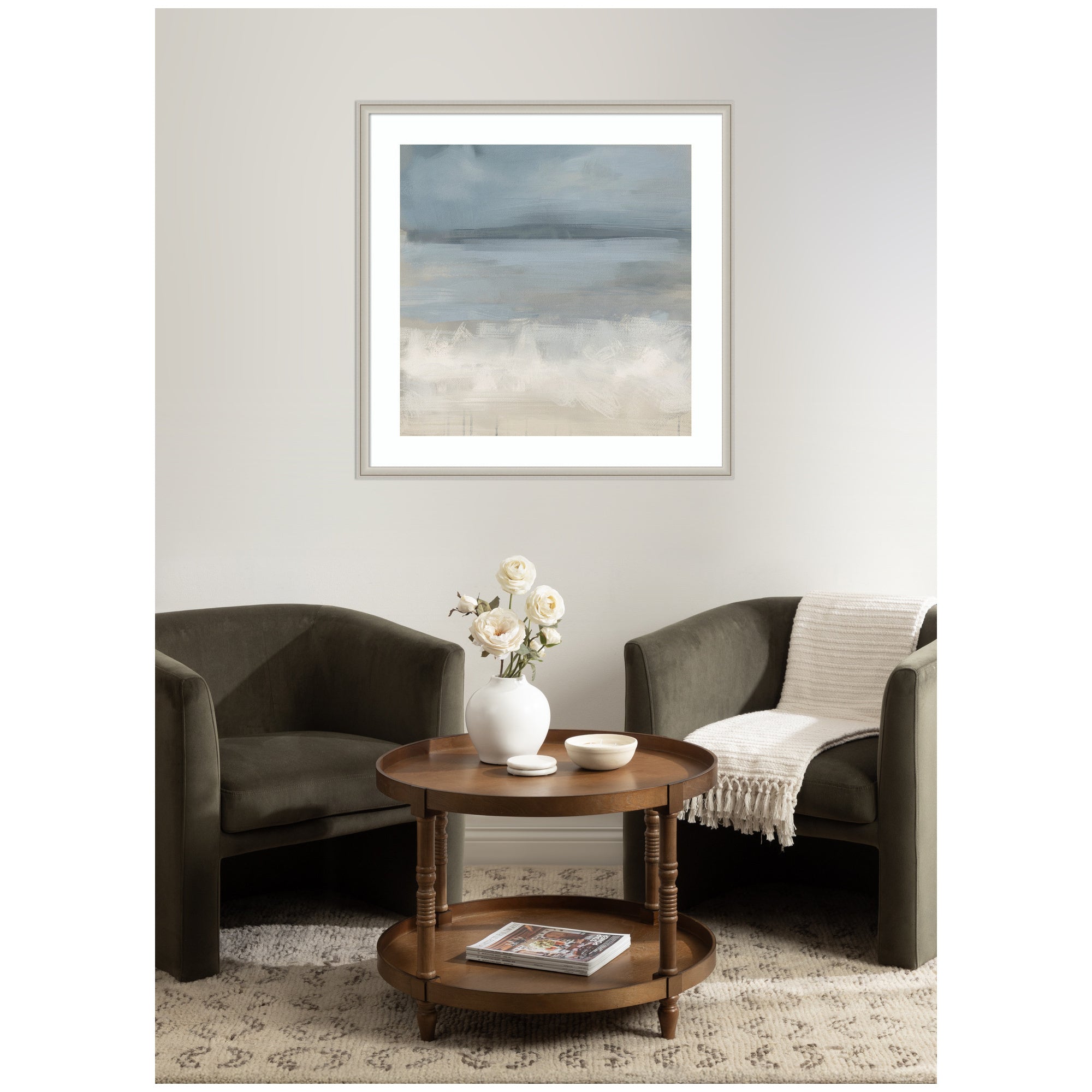 The Blues by Mary Sparrow Framed Wall Art Print