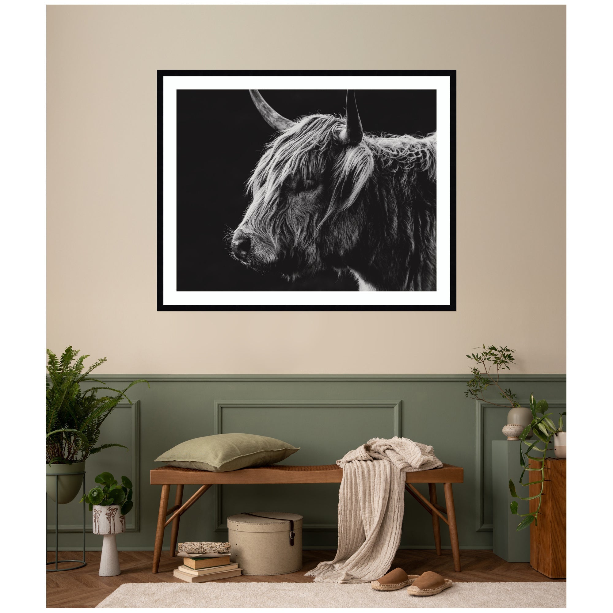 Scottish Highland by Crystal Lynn Collins Framed Wall Art Print