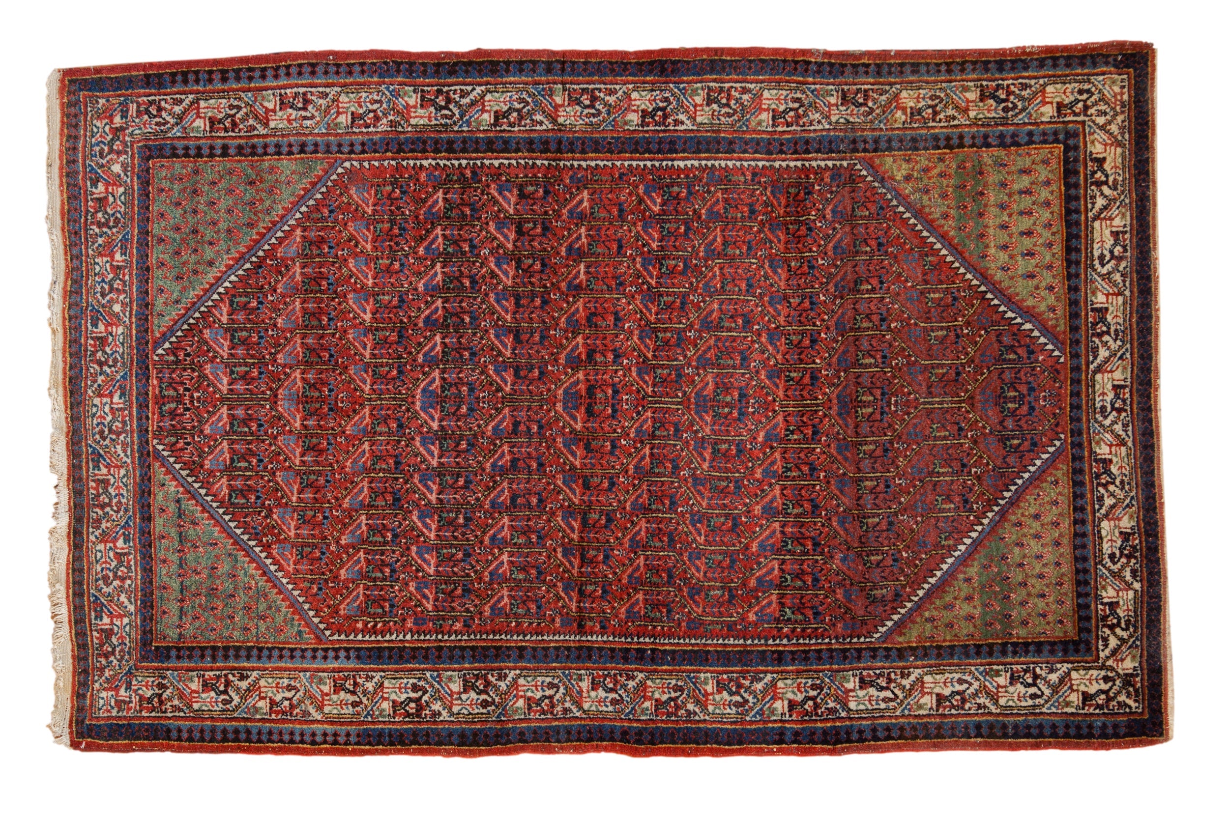 4.5x7 Vintage Arak Sarouk Rug by Old New House® - main product image for Resin Society