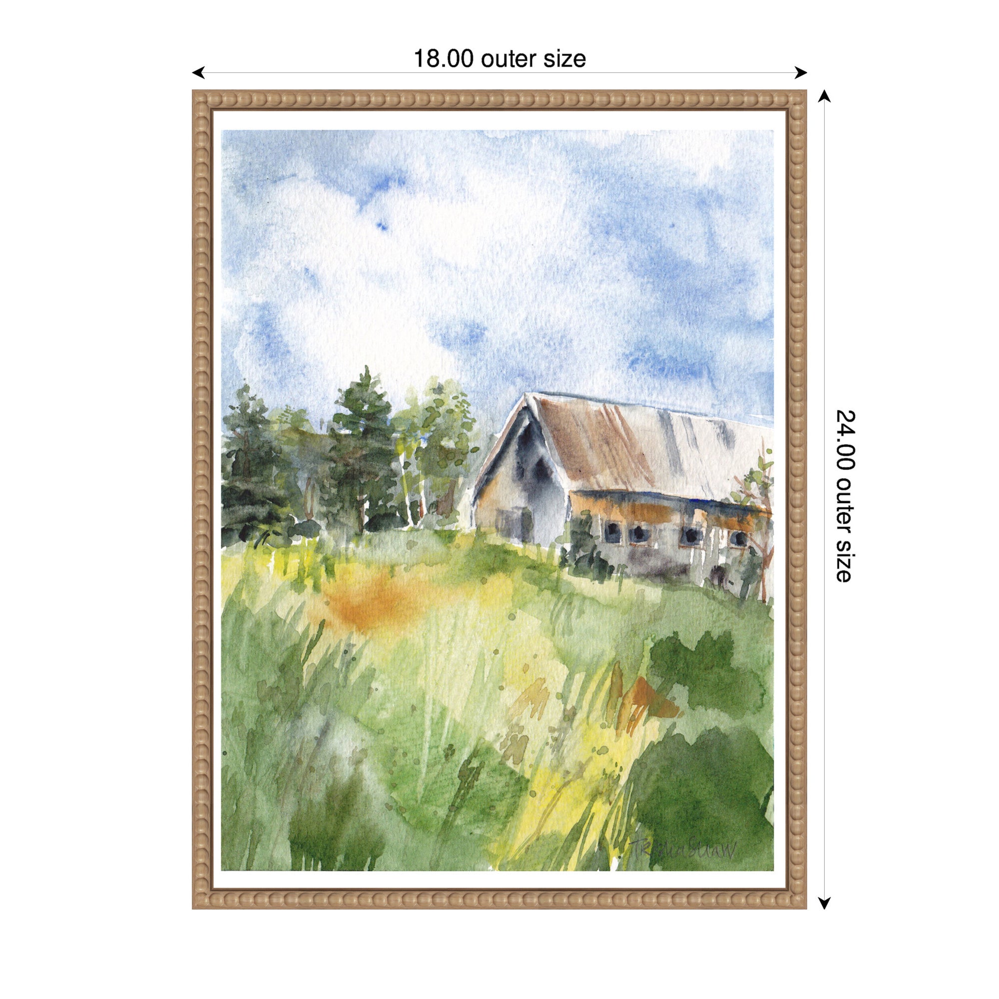 Sylvie Vermont Barn in Summer Framed Canvas by Patricia Shaw