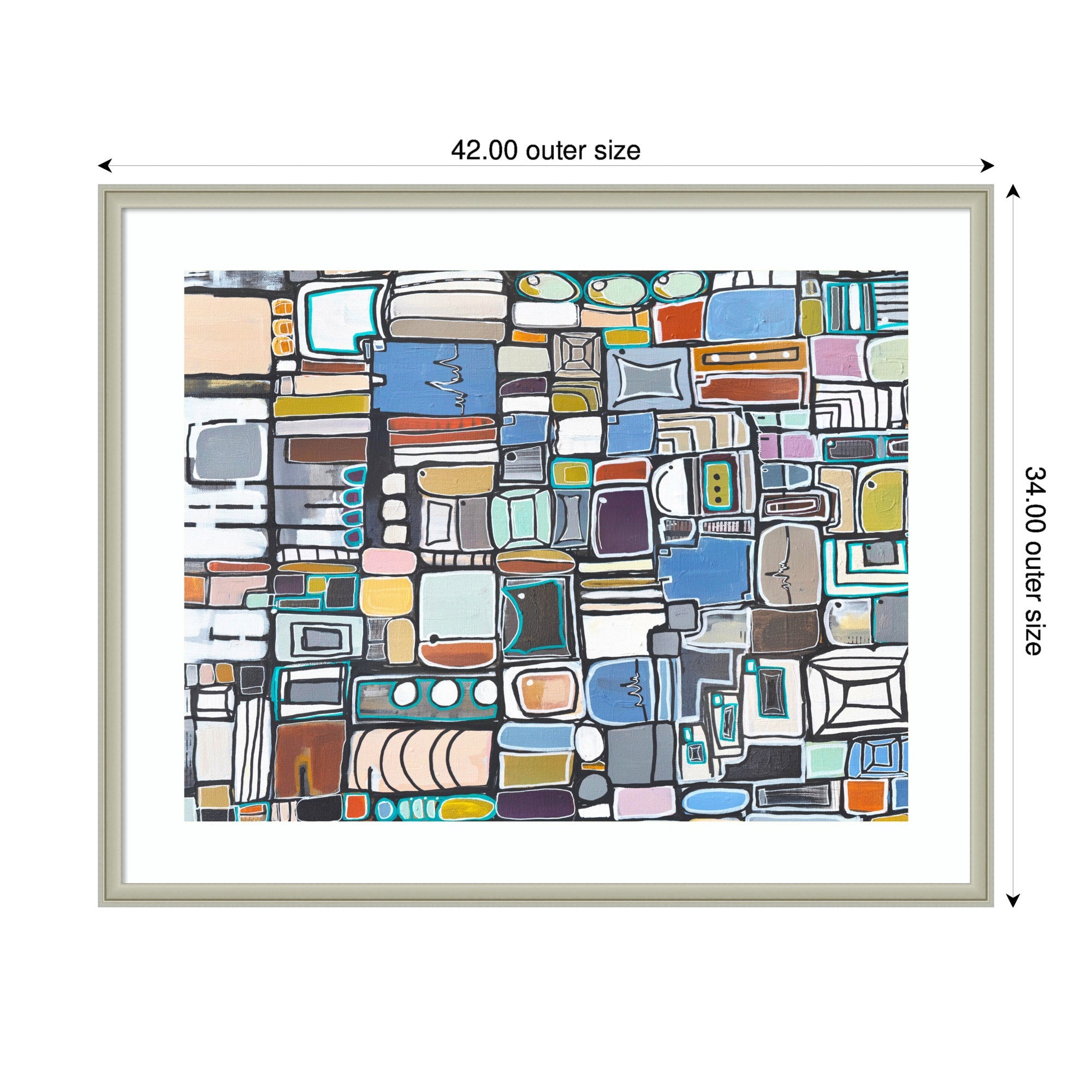 Framed Art Newsprint Horizontal by Leah Nadeau