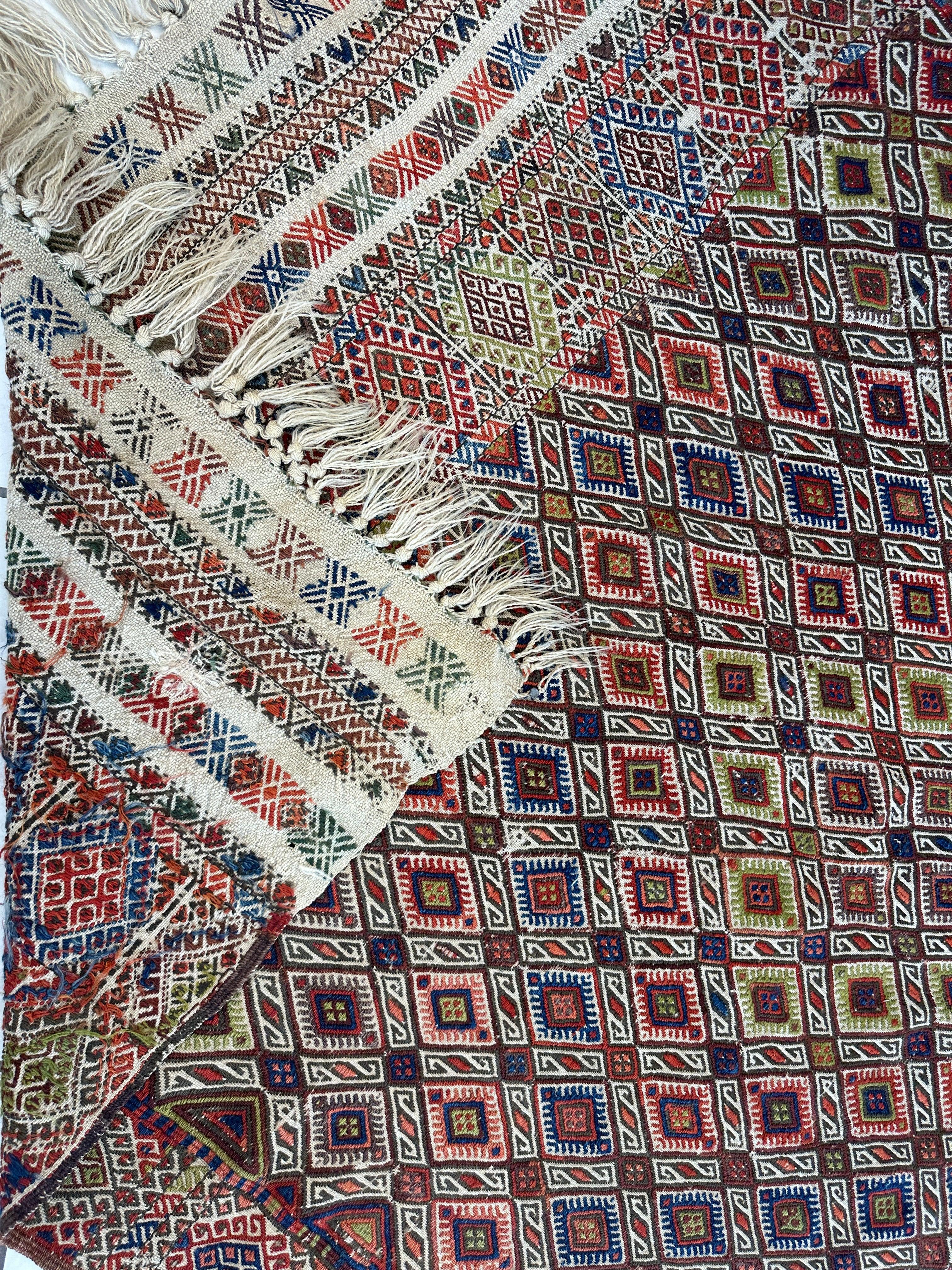 Antique Turkish Jajim Wool Rug 5’6” x 14’5” by Rugistan - product image 13 for Resin Society