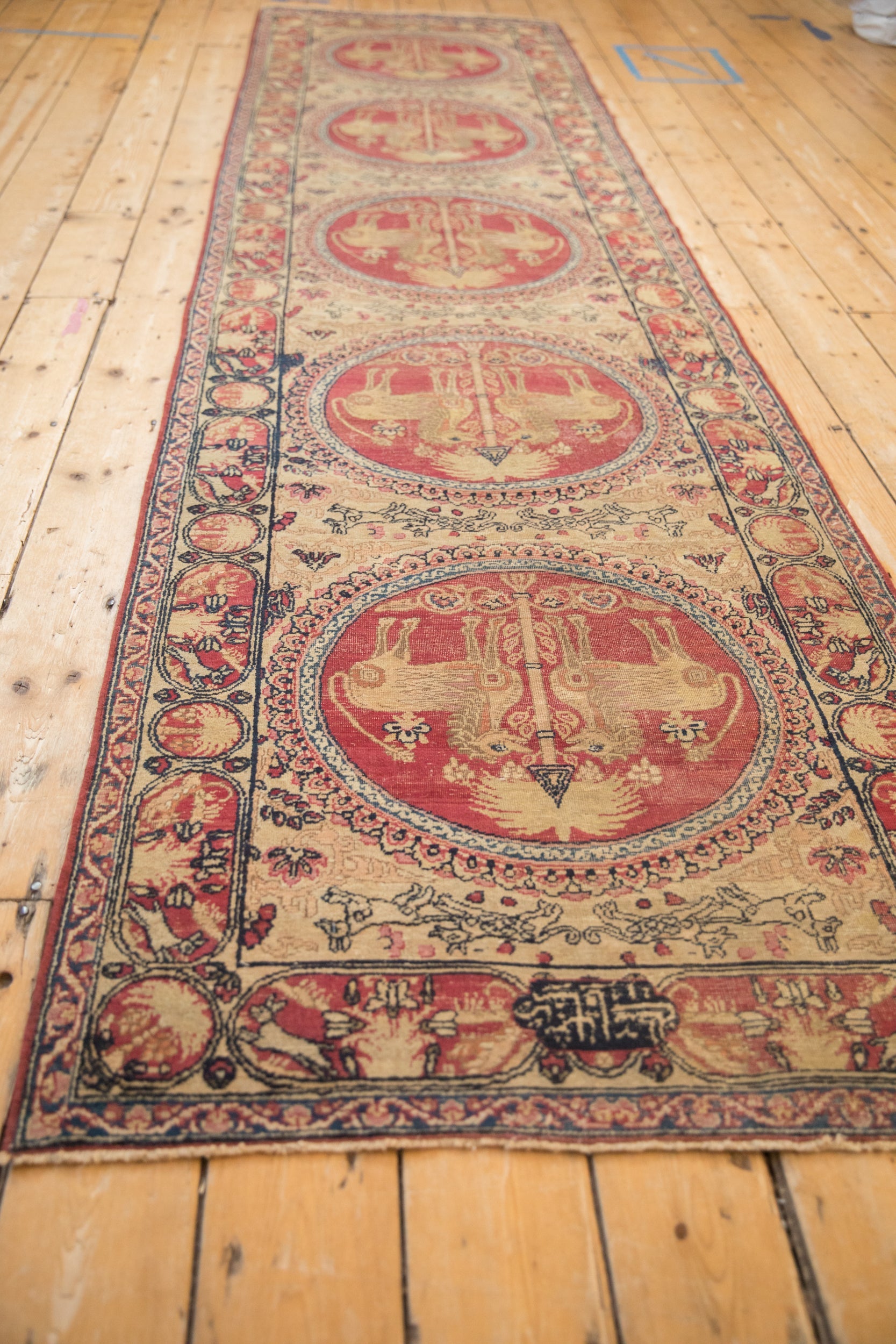 3x11.5 Antique Kerman Rug Runner by Old New House® - product image 11 for Resin Society