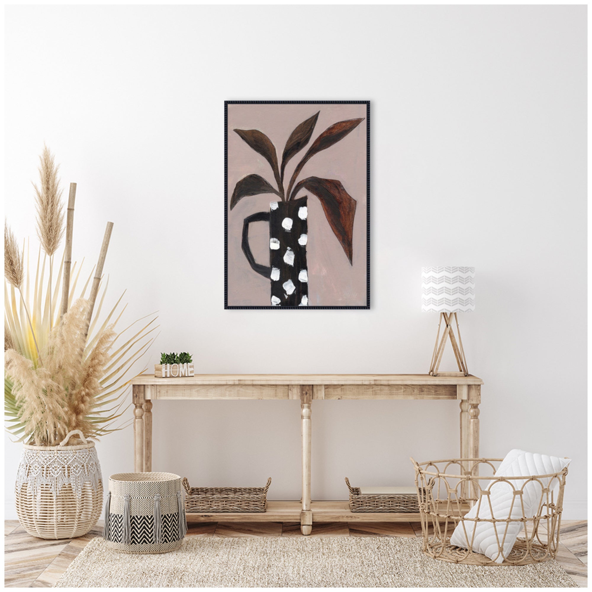 Sylvie Beaded Spotlight on Nature Framed Canvas by Nikita Jariwala