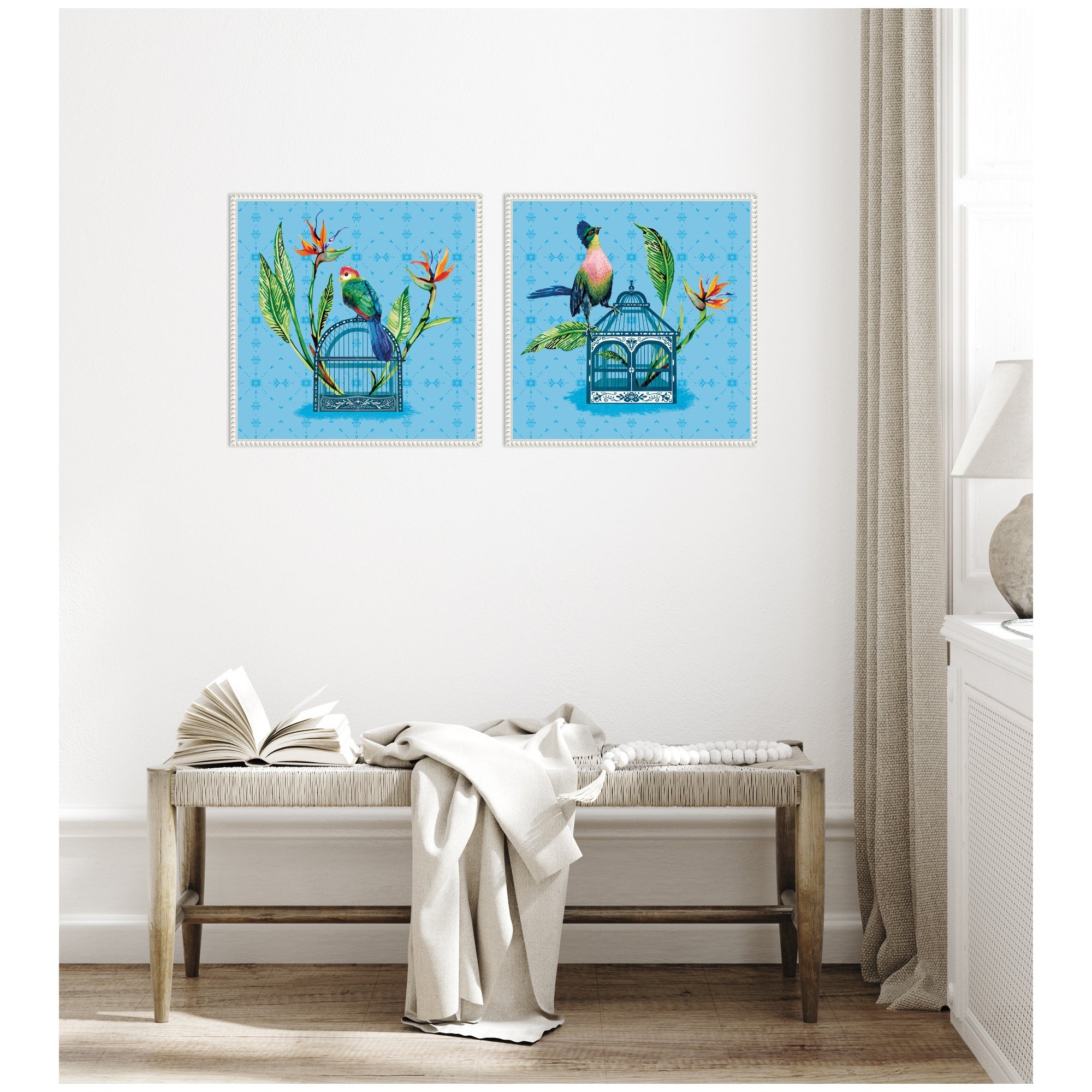 Uncaged No.
1 & No.
2 2 Piece Framed Canvas Wall Art Set by Lucia Gianello