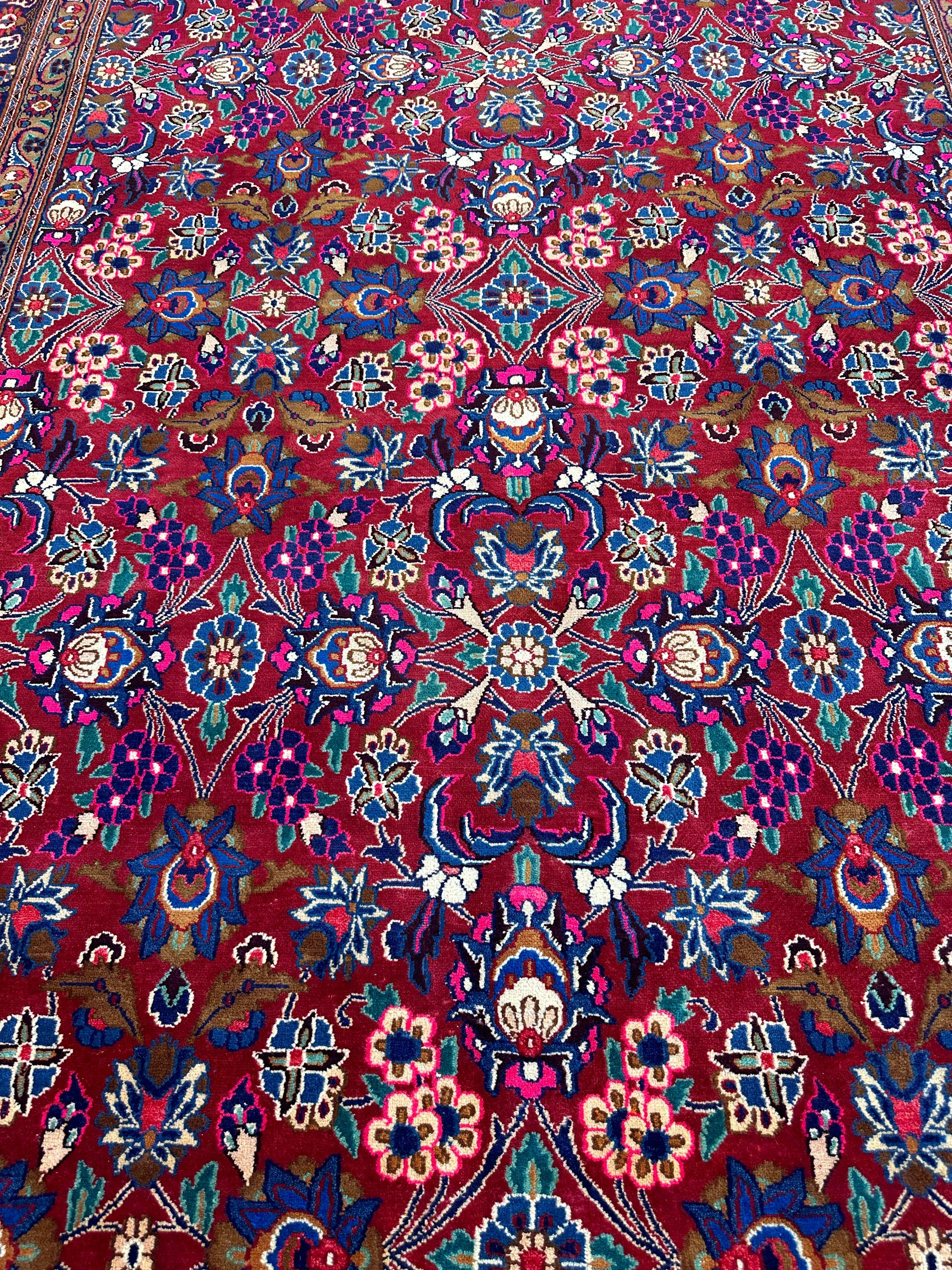 Persian Mashhad I Fine Allover Rug Wool 7 x 10 by Rugistan - product image 6 for Resin Society