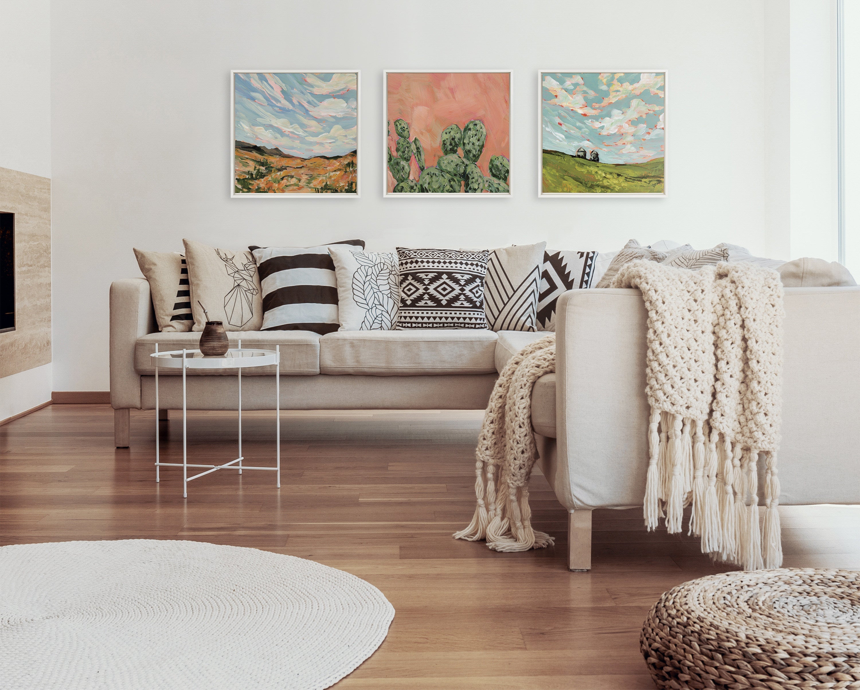Sylvie California Framed Canvas by Emily Kenney by kateandlaurel - product image 6 for Resin Society