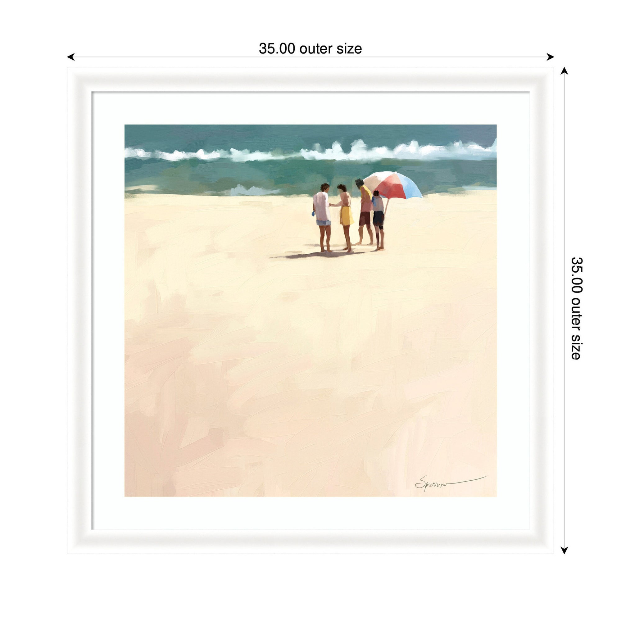 Afternoon Meet Up by Mary Sparrow Framed Wall Art Print