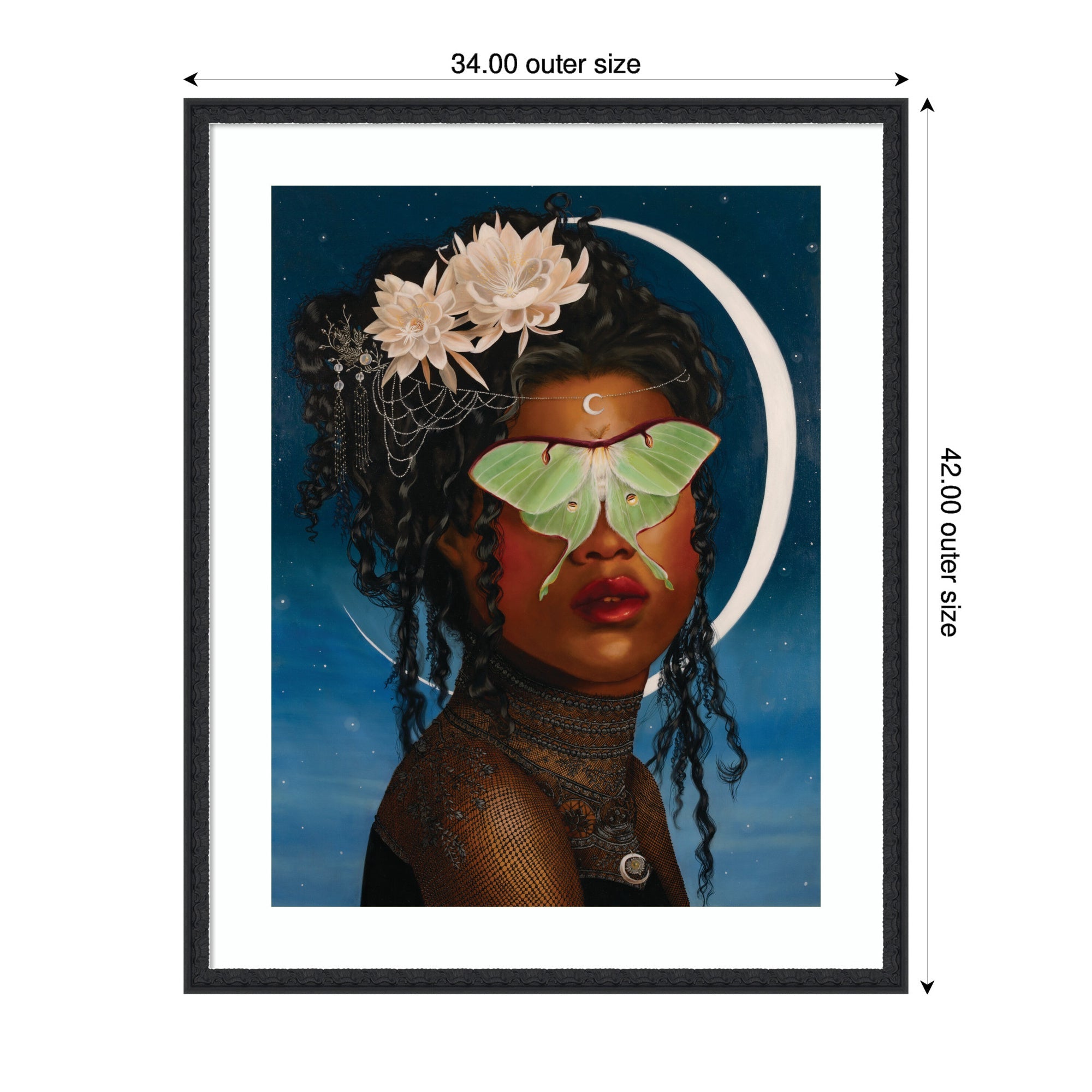 Luna Ascending by Charlotte Brindley Framed Wall Art Print