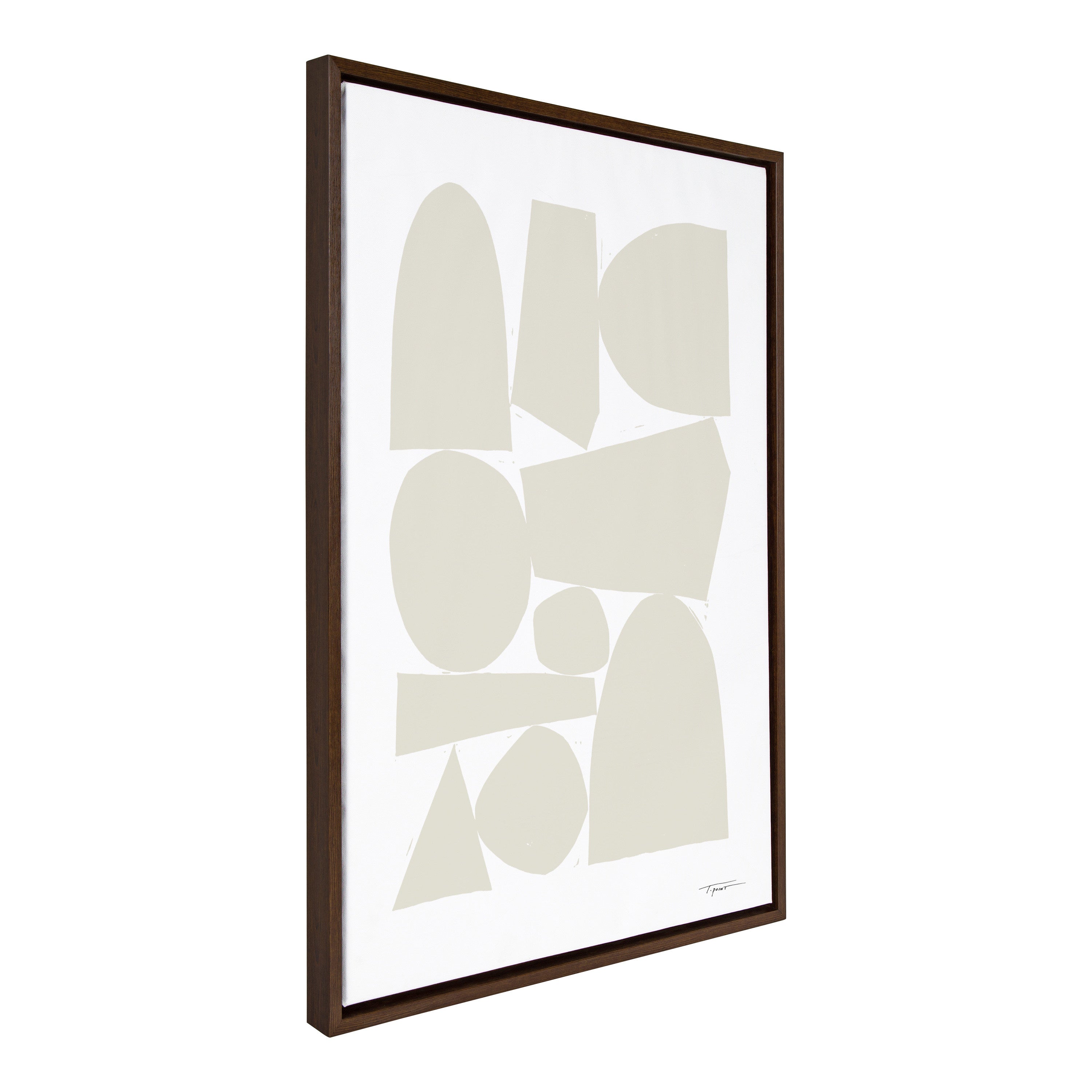 Sylvie Constructed II Neutral Framed Canvas