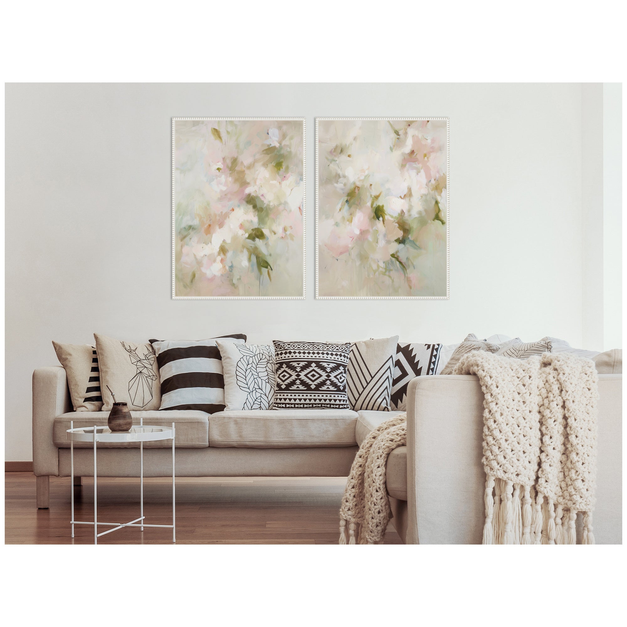 Bloom No.
1 & No.
2 2 Piece Framed Canvas Wall Art Set by Amy Lighthall
