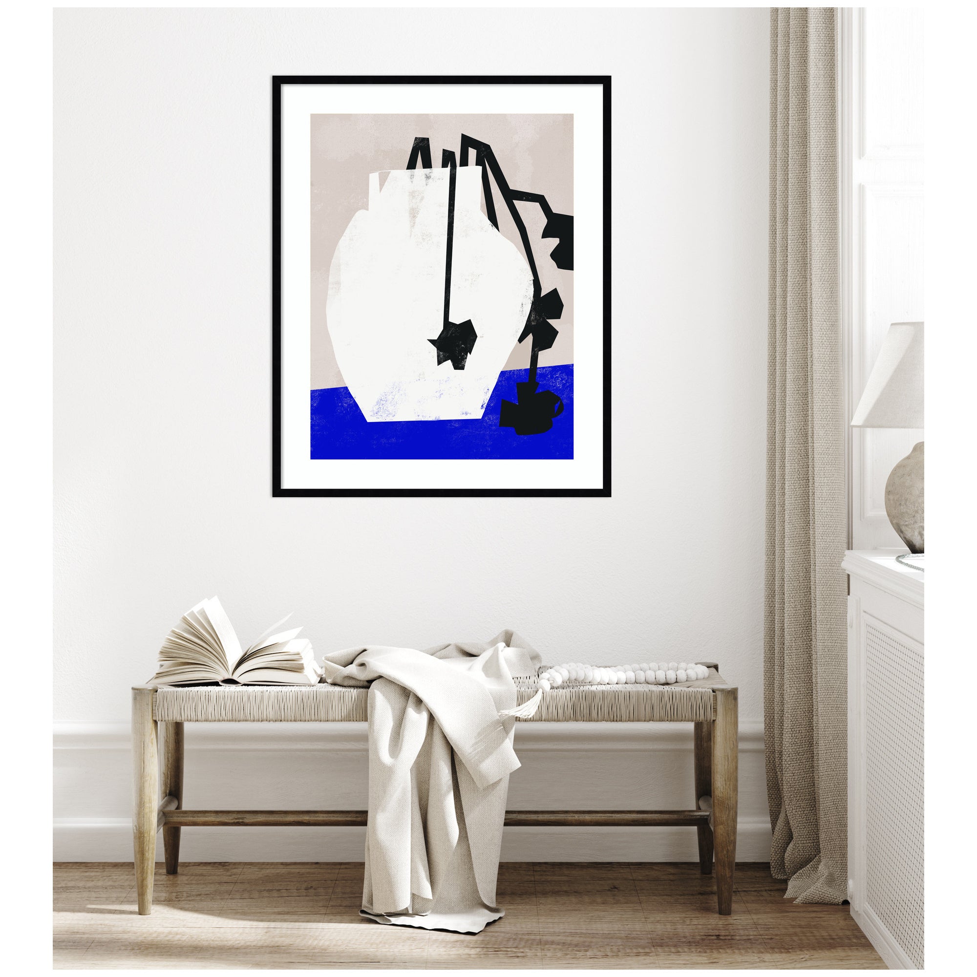 Abstract Blossoms by Little Dean Framed Wall Art Print