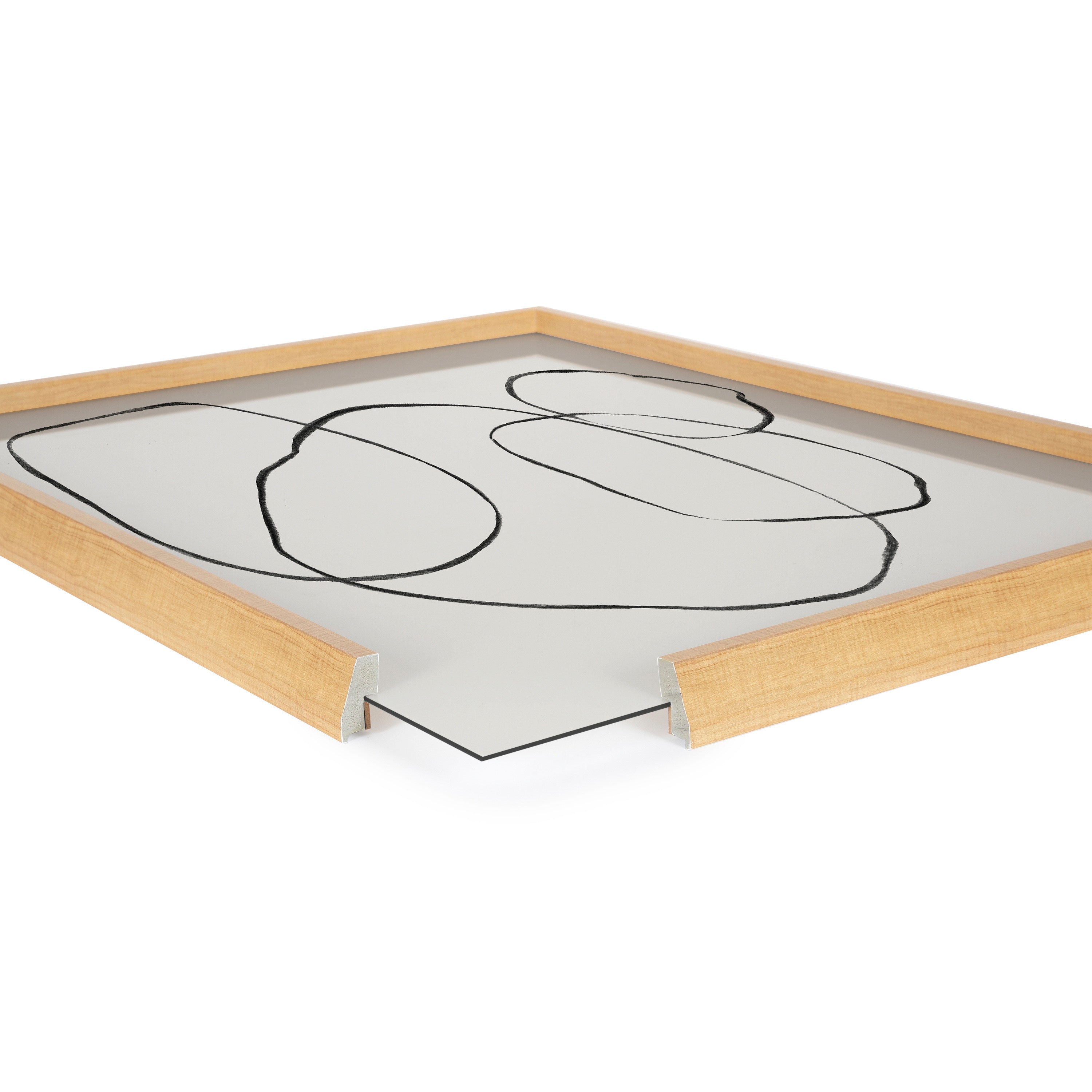 Blake 869 Going In Circles Framed Printed Glass by Teju Reval of by kateandlaurel - product image 19 for Resin Society