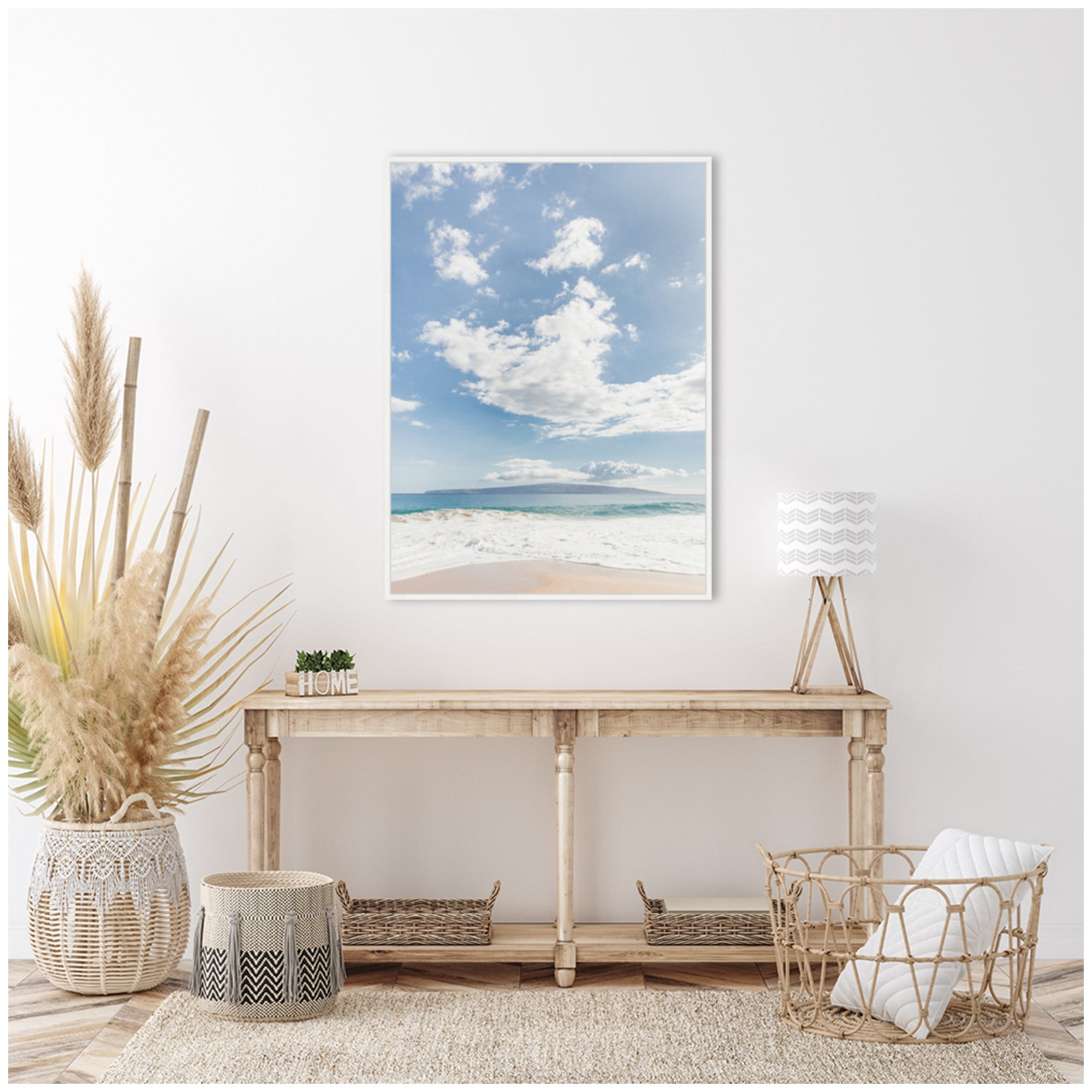Sylvie Beach Framed Canvas by Alicia Abla by kateandlaurel - product image 15 for Resin Society