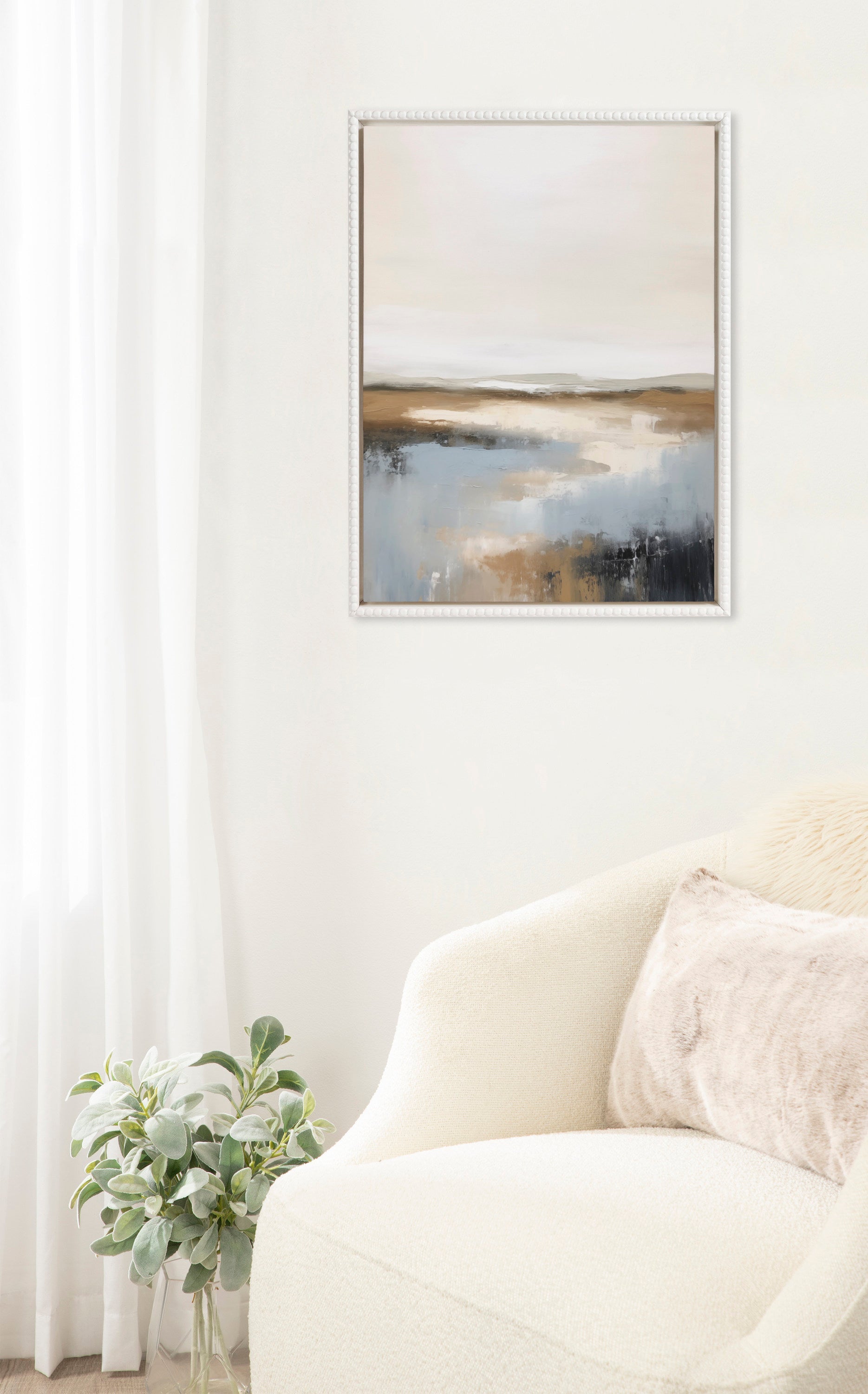 Sylvie Beaded Idyllic Retreat Framed Canvas by Amy Lighthall