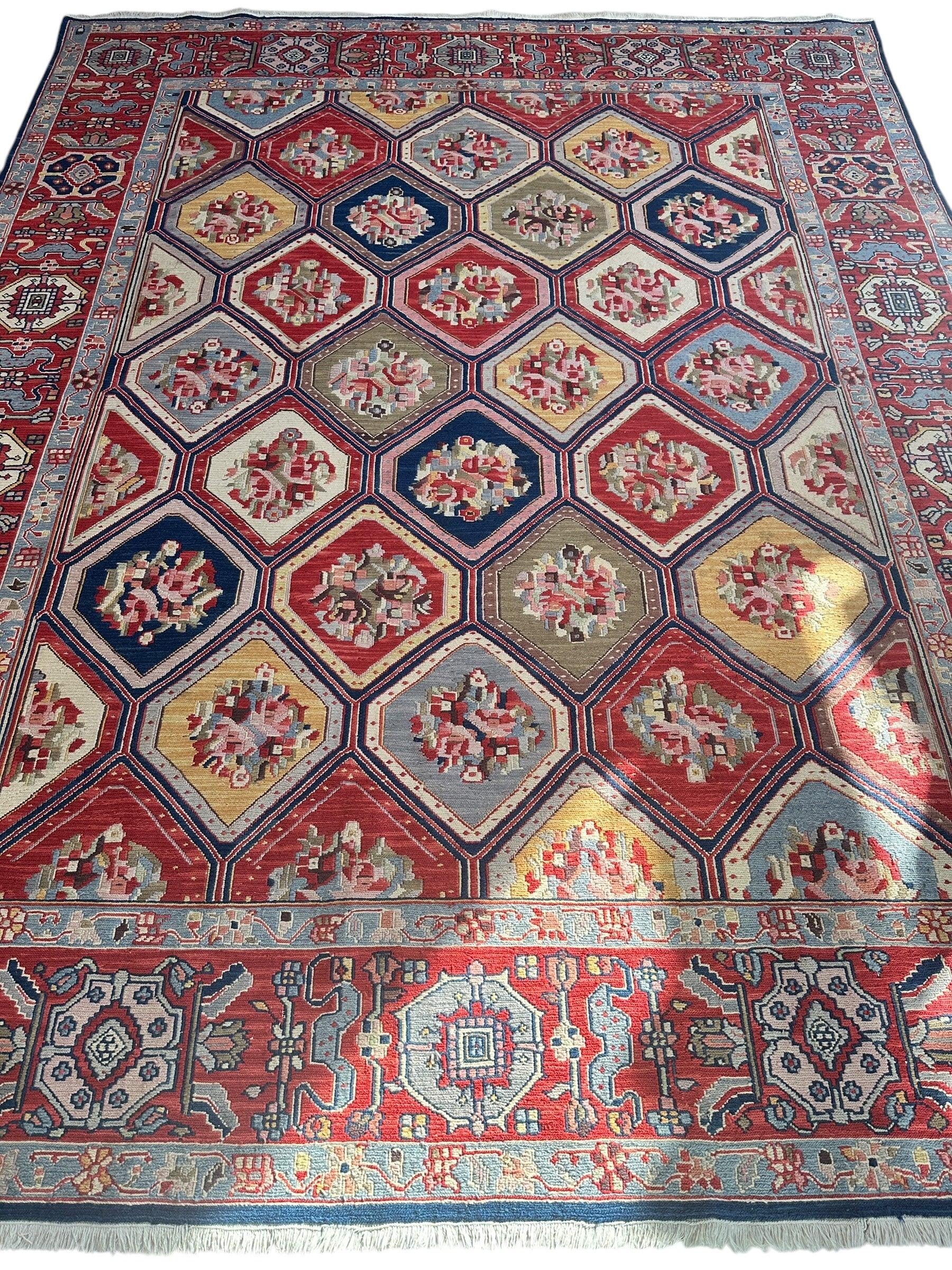 Handwoven Nourison Soumak SK43 Multicolor Area Rug – 7'8" x 9'11" – by Rugistan - product image 2 for Resin Society