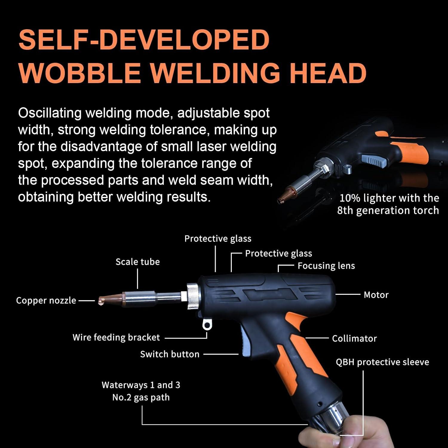 1500W Air-Cooled Portable Laser Welder: eH15L-MM01