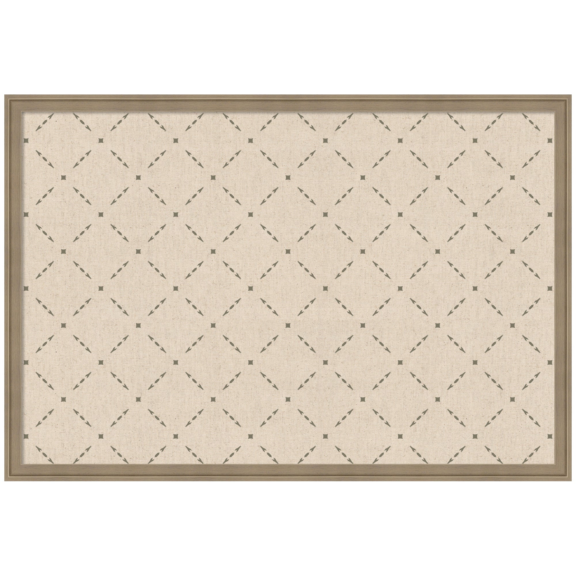 Pinboard Green Lattice Print