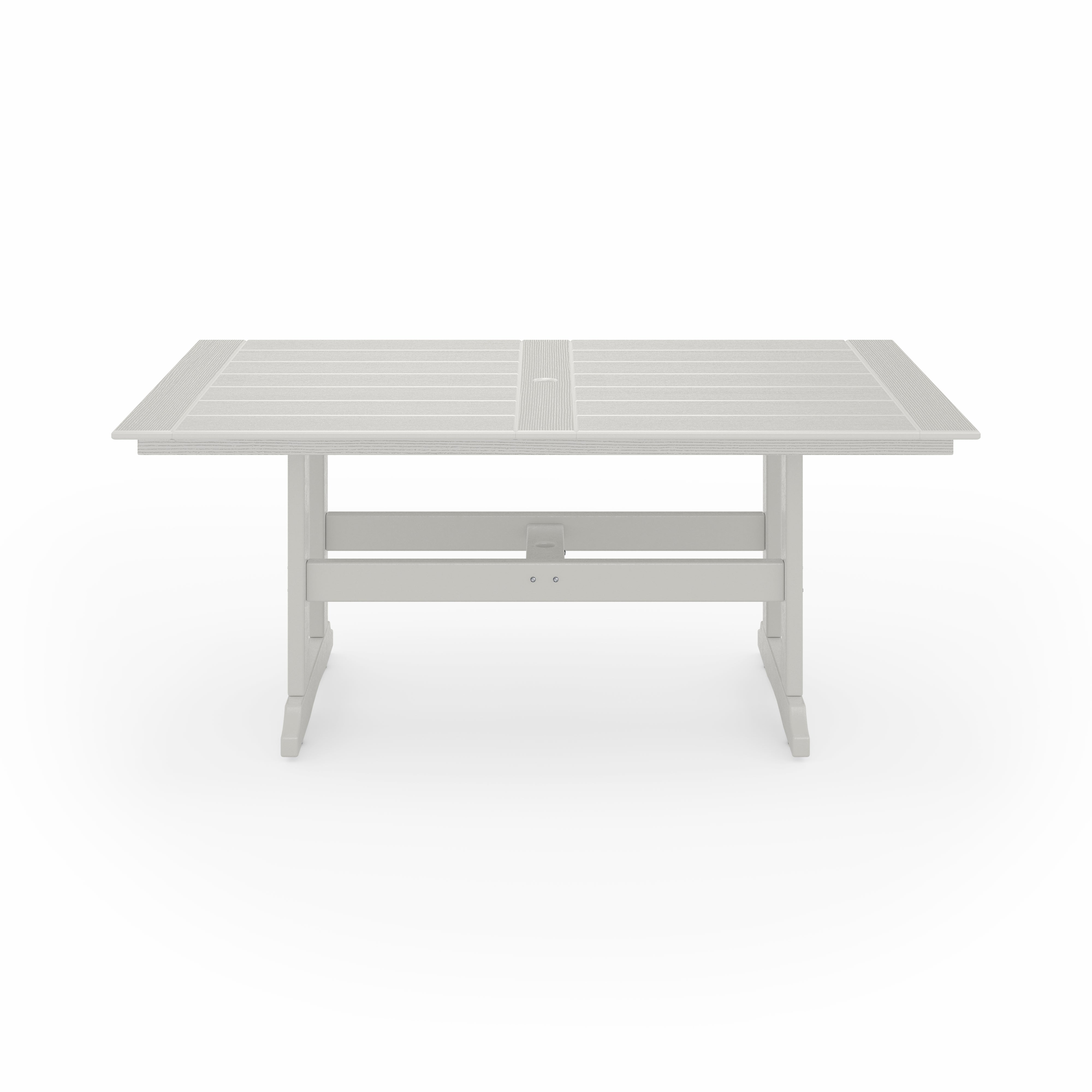 SoPoly 72 inch Savannah Farmhouse Dining Table in outdoor setting