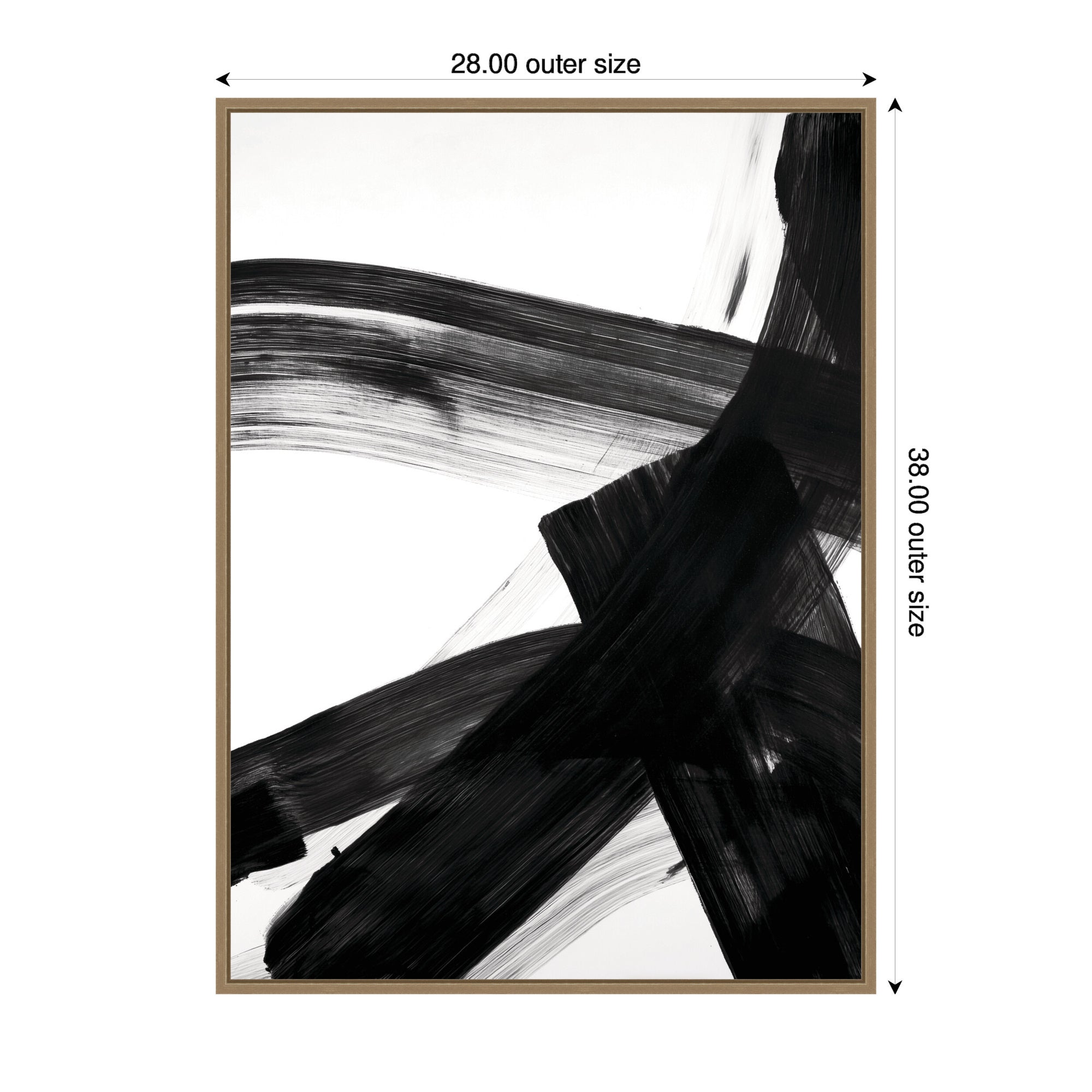 Black Mark No.
2 by Amy Lighthall Framed Canvas Wall Art Print