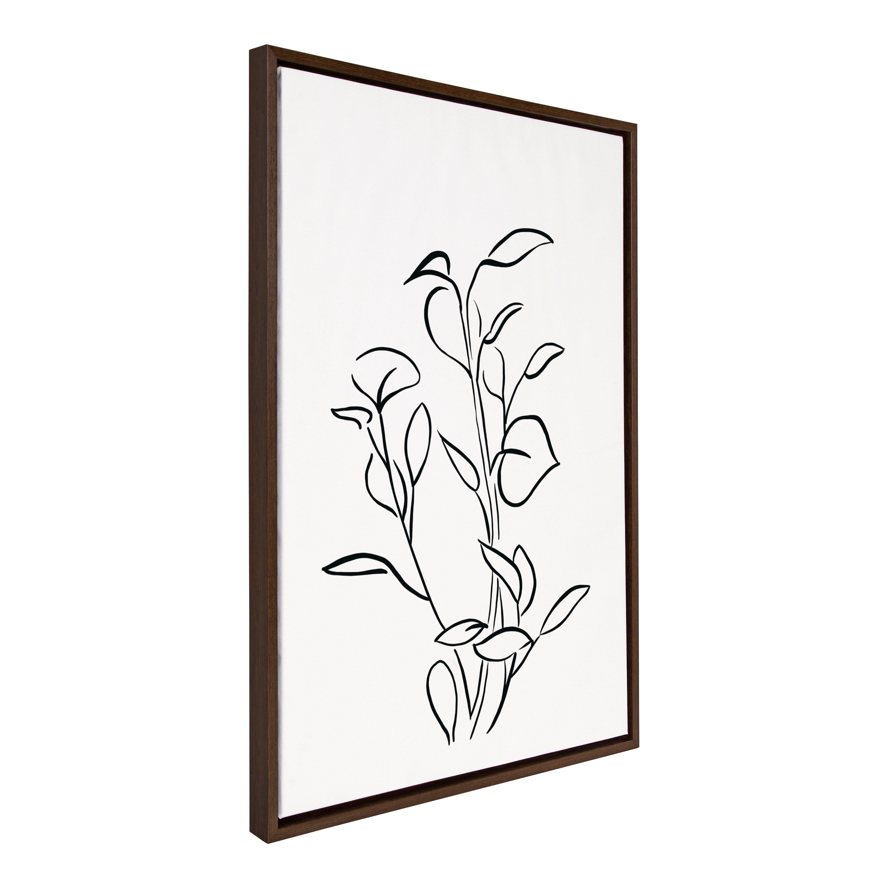 Sylvie Botanical Sketch Print No 2 Framed Canvas