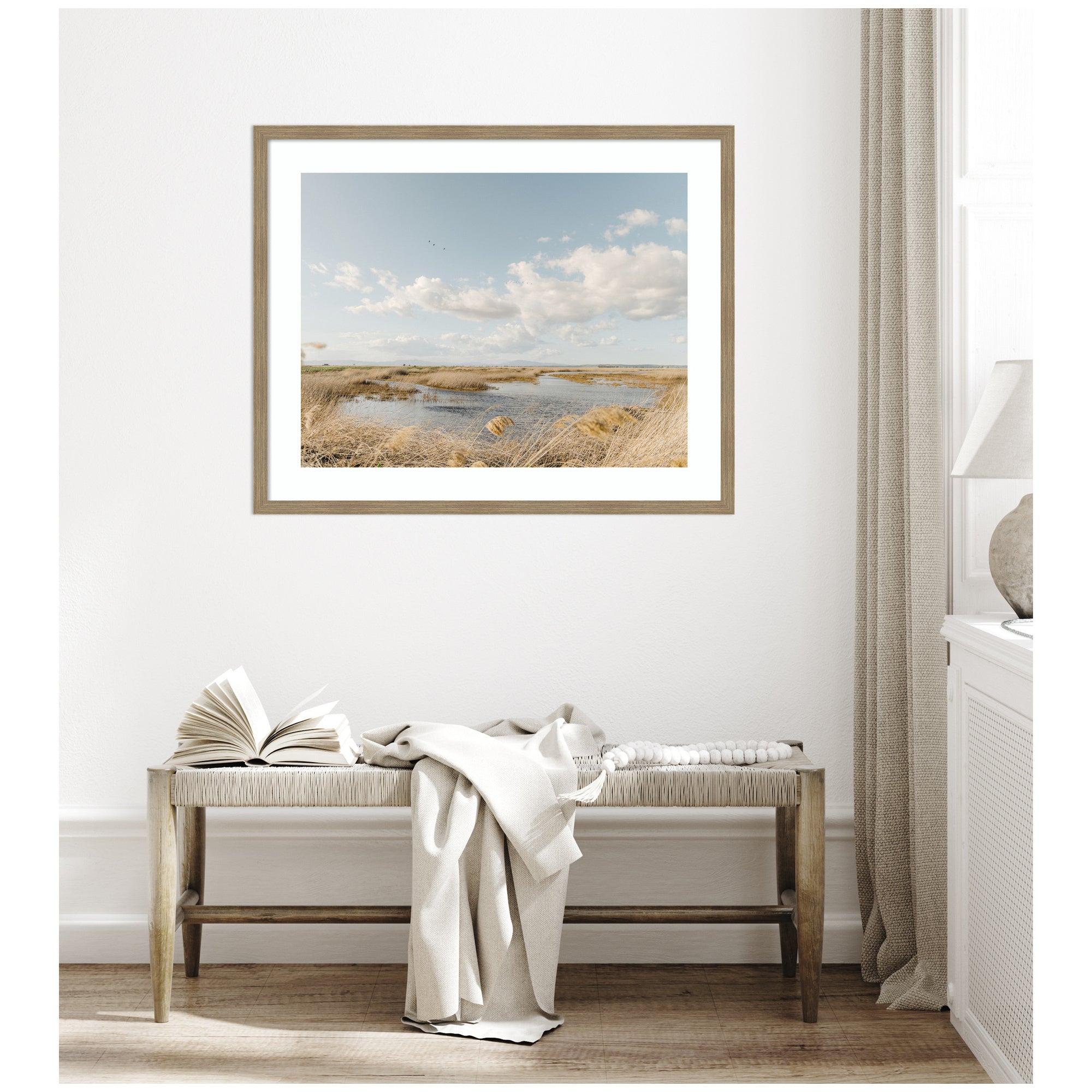 Framed Art Marshland by Crystal Lynn Collins
