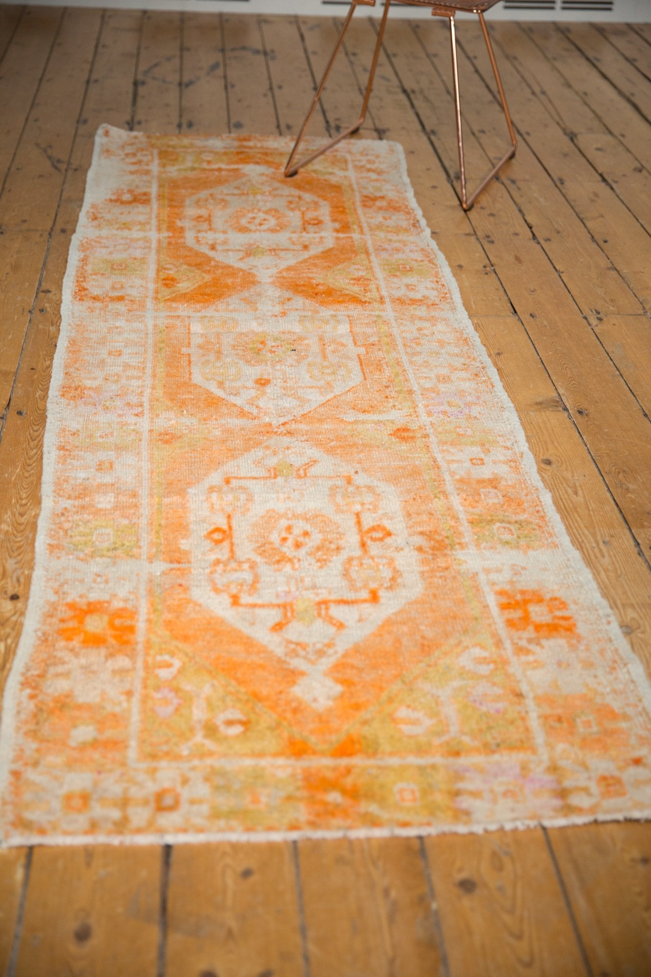 2.5x8.5 Vintage Distressed Oushak Rug Runner by Old New House® - product image 5 for Resin Society