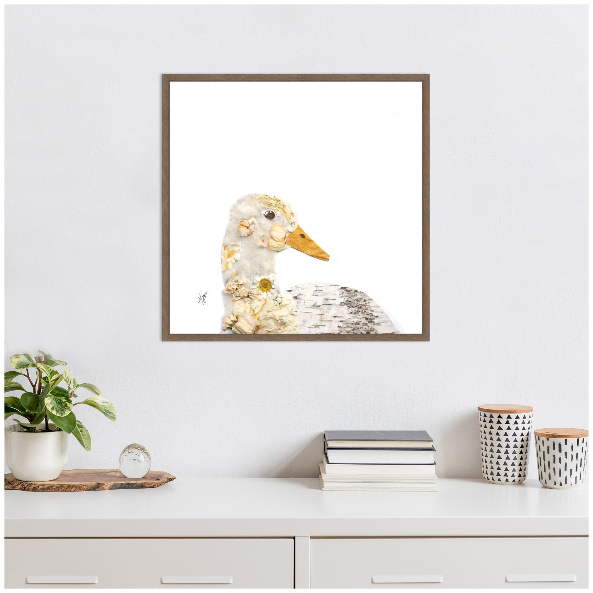 Duck No.
2 Framed Canvas Wall Art Print by Madeline Jeppesen
