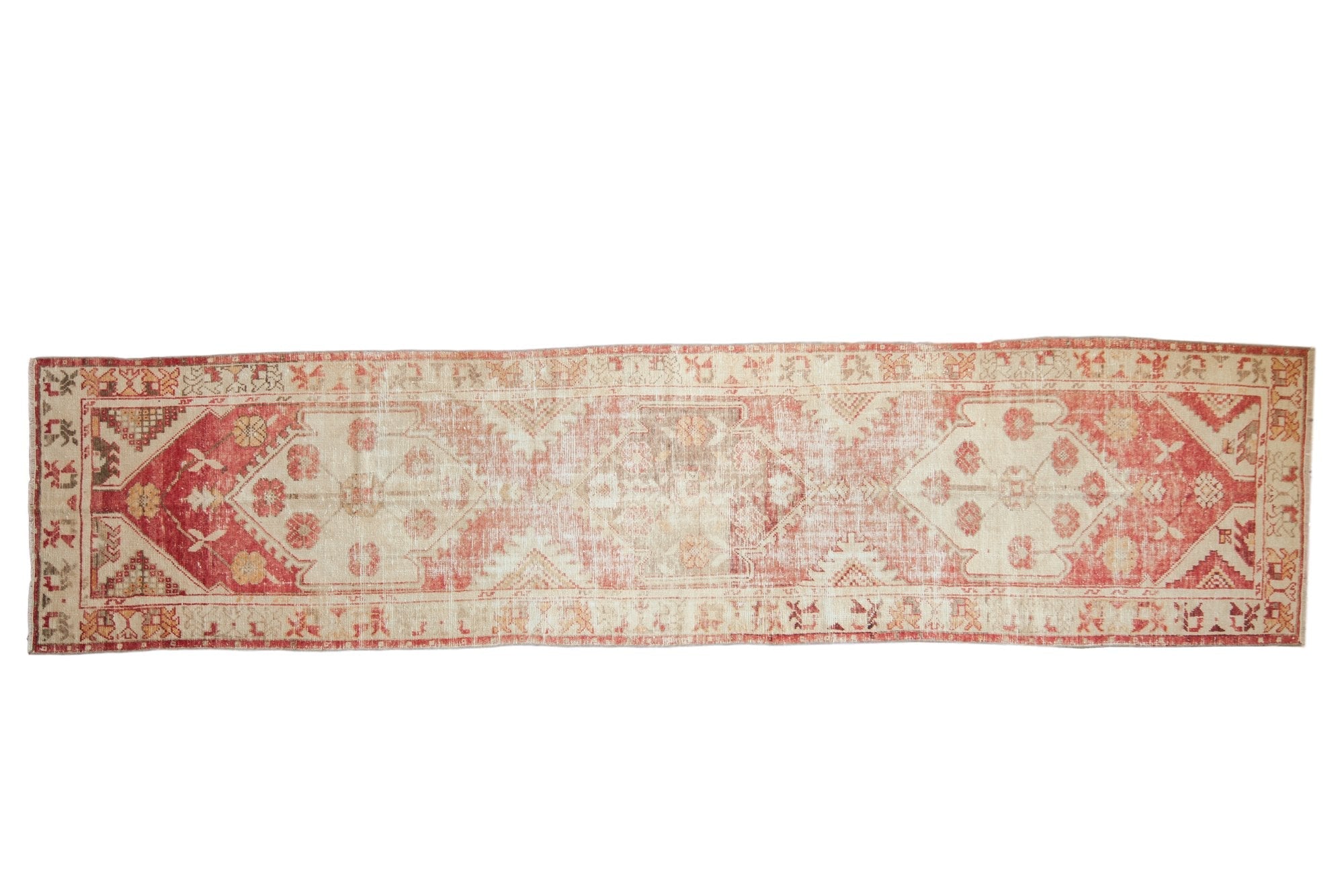 2.5x11 Vintage Distressed Oushak Rug Runner by Old New House® - main product image for Resin Society