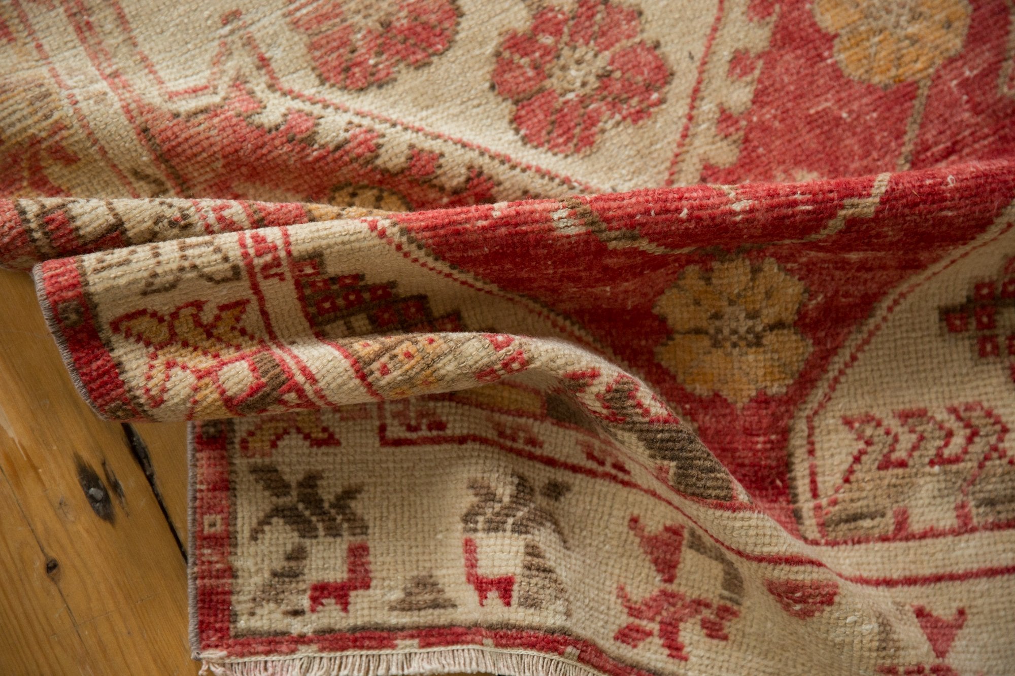 2.5x11 Vintage Distressed Oushak Rug Runner by Old New House® - product image 10 for Resin Society