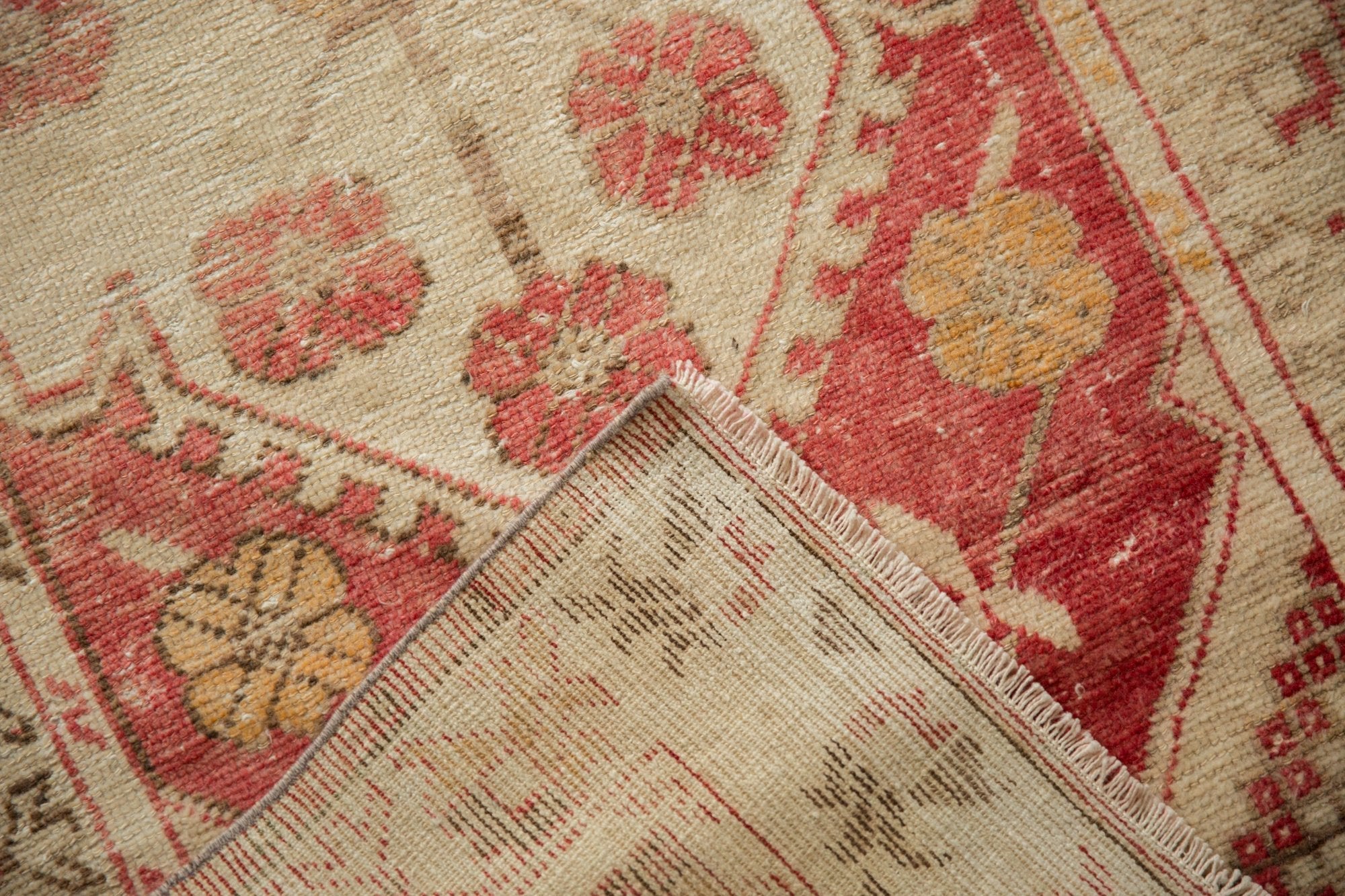 2.5x11 Vintage Distressed Oushak Rug Runner by Old New House® - product image 11 for Resin Society