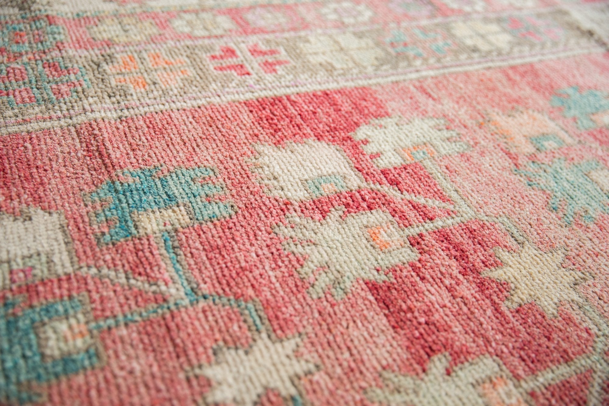 4.5x9.5 Vintage Distressed Oushak Rug Runner by Old New House® - product image 4 for Resin Society