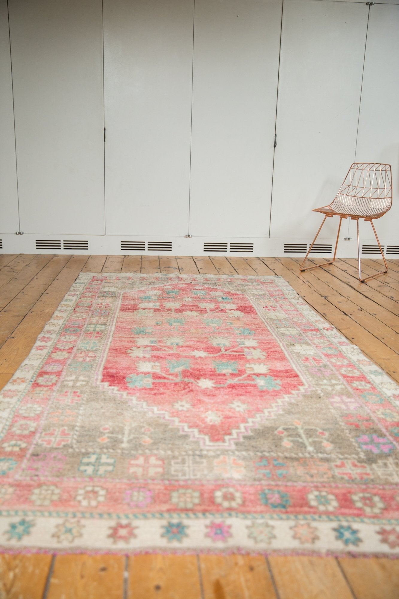 4.5x9.5 Vintage Distressed Oushak Rug Runner by Old New House® - product image 7 for Resin Society