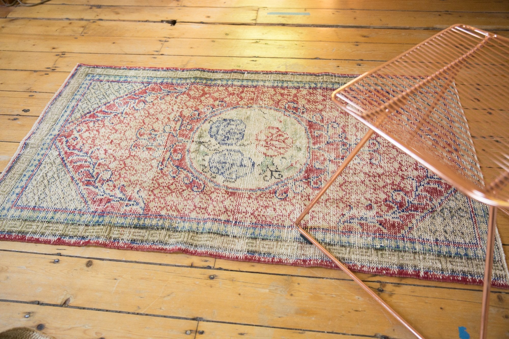 3x5 Vintage Distressed Oushak Rug