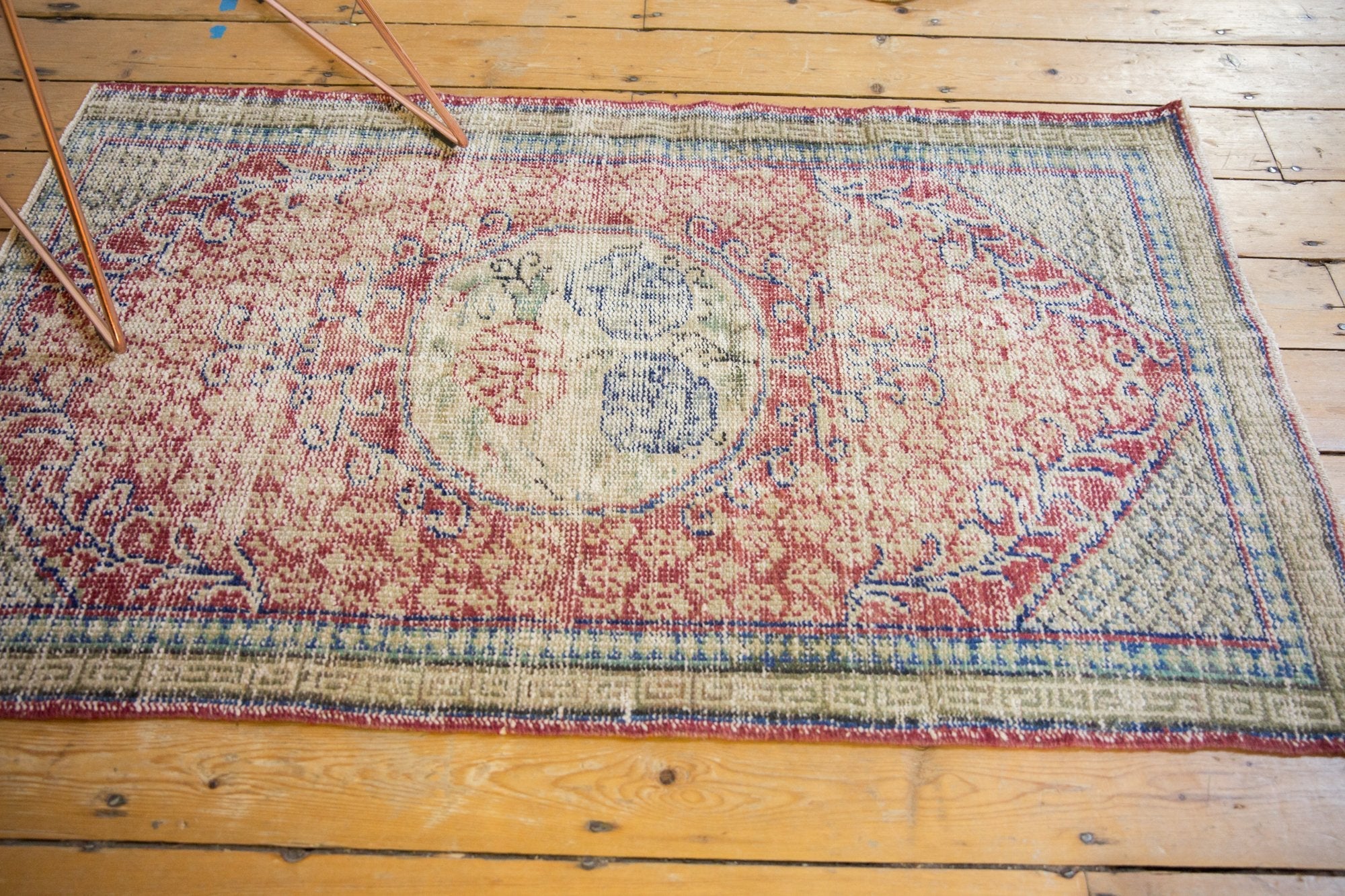 3x5 Vintage Distressed Oushak Rug