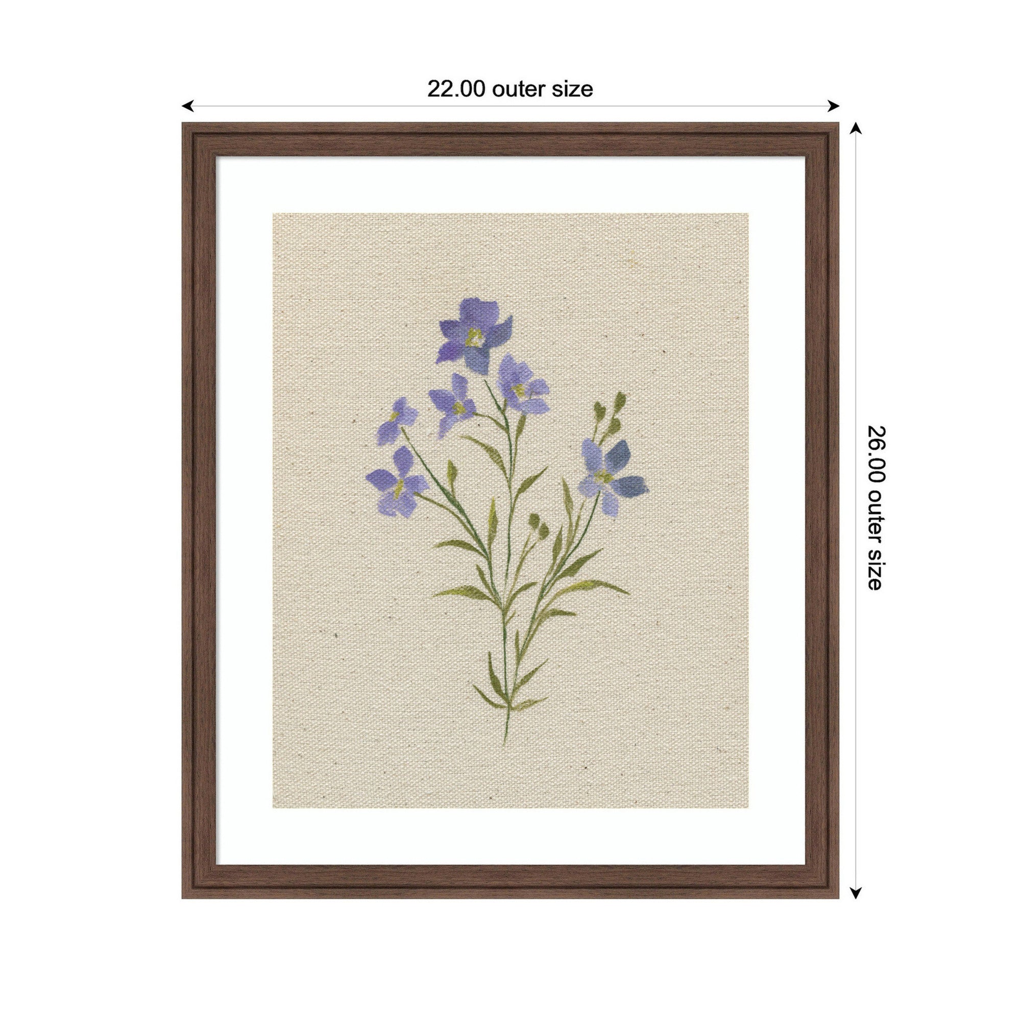 AQ Simple Bloom No 2 by Annie Quigley Framed Wall Art Print