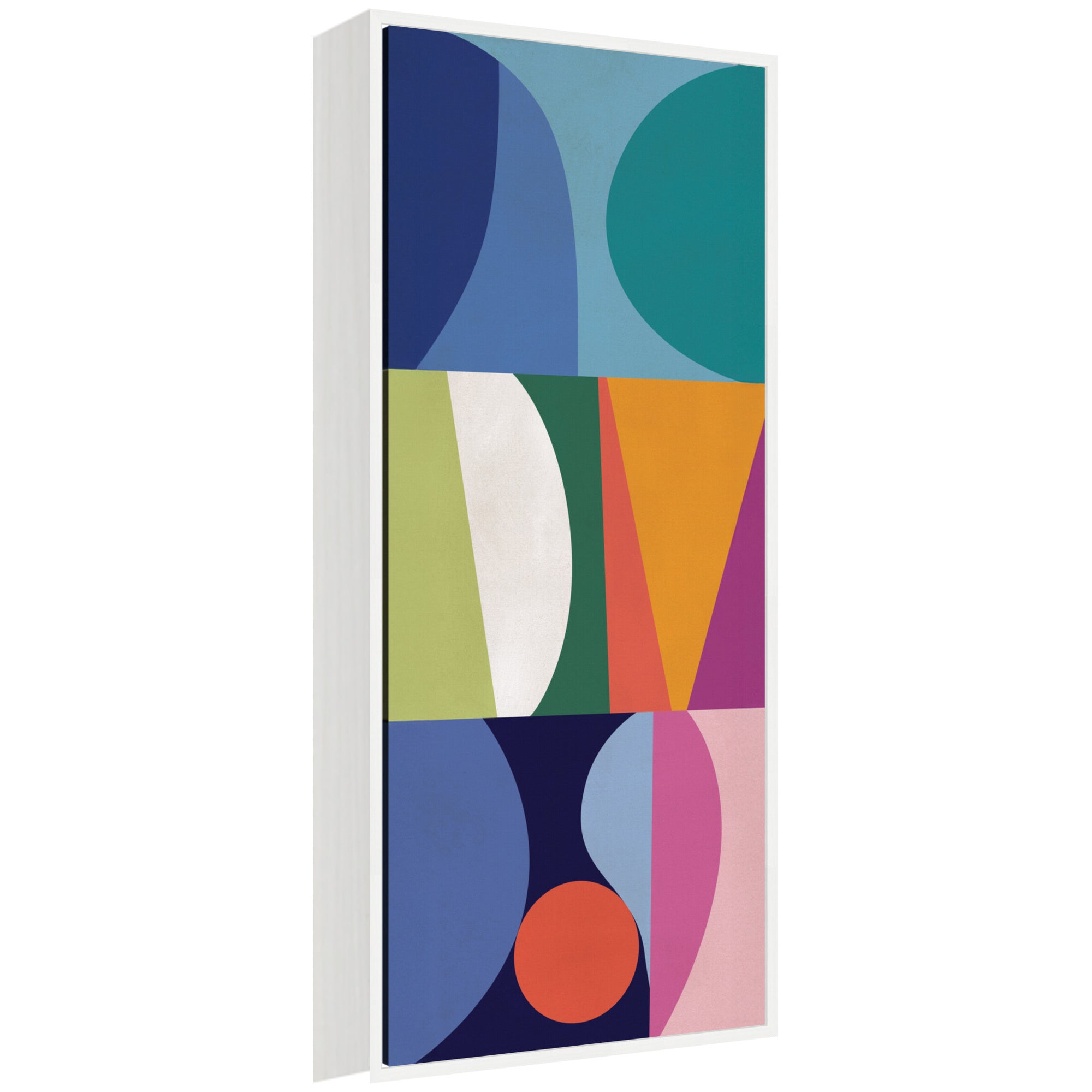 Abstract 02 Panel 2 by Rachel Lee Framed Canvas Wall Art Print