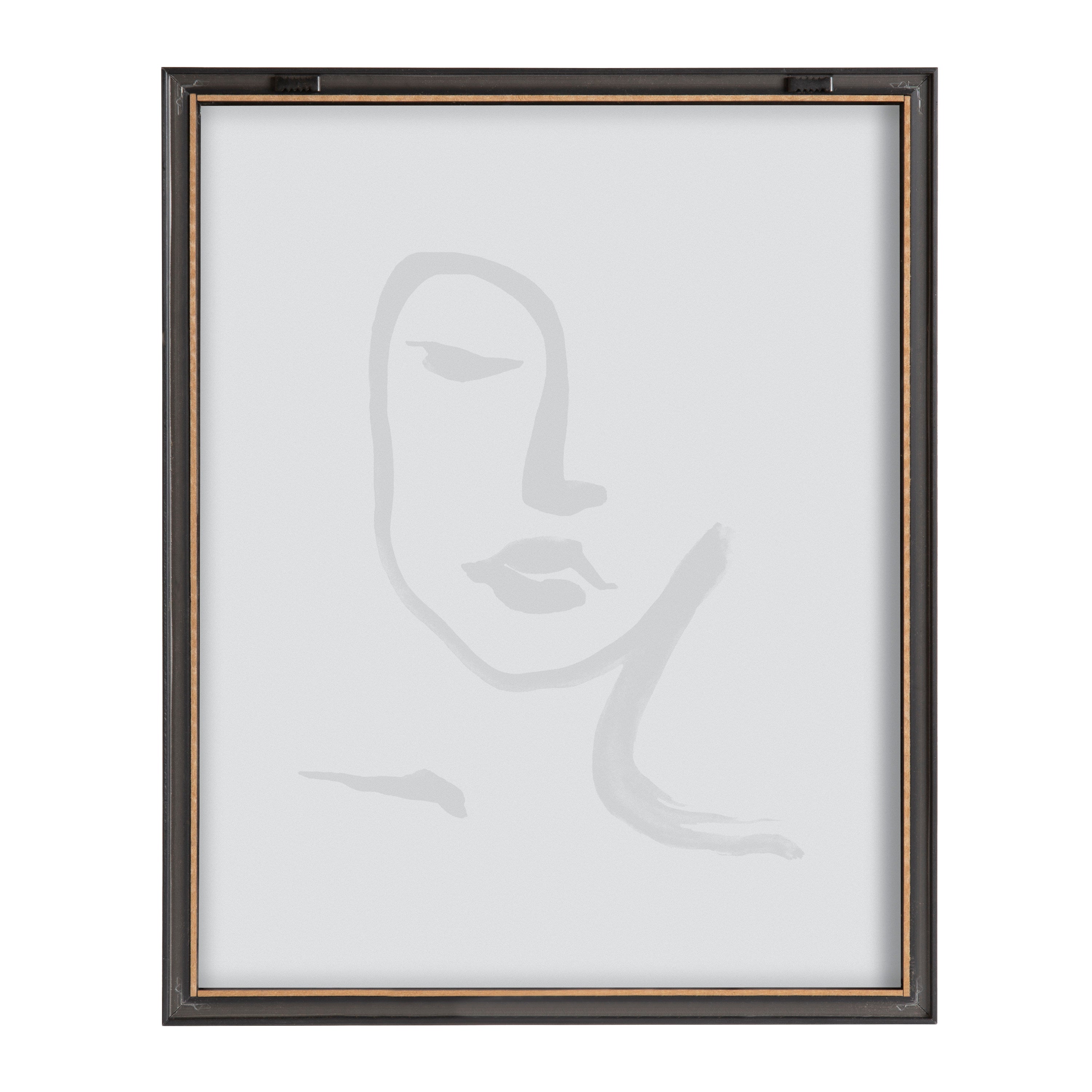 Blake Face Line Print Framed Printed Glass by Viola Kreczmer by kateandlaurel - product image 4 for Resin Society