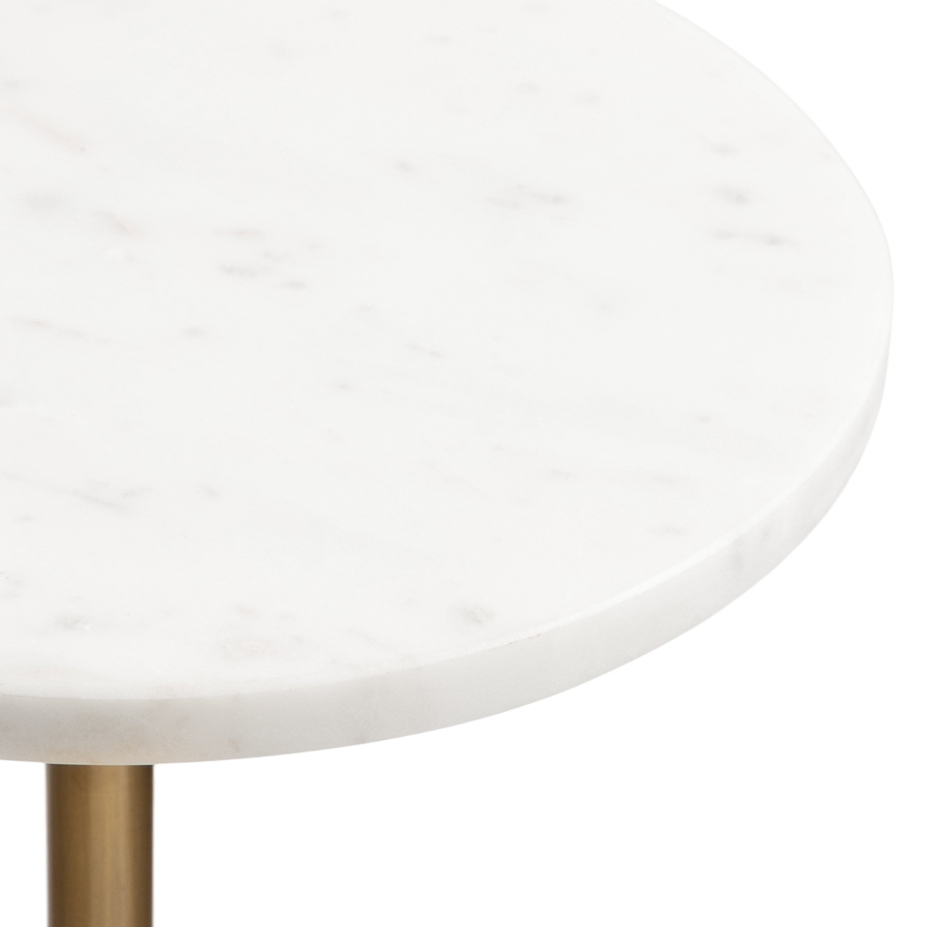 Engles Adjustable Marble Table and Plant Stand
