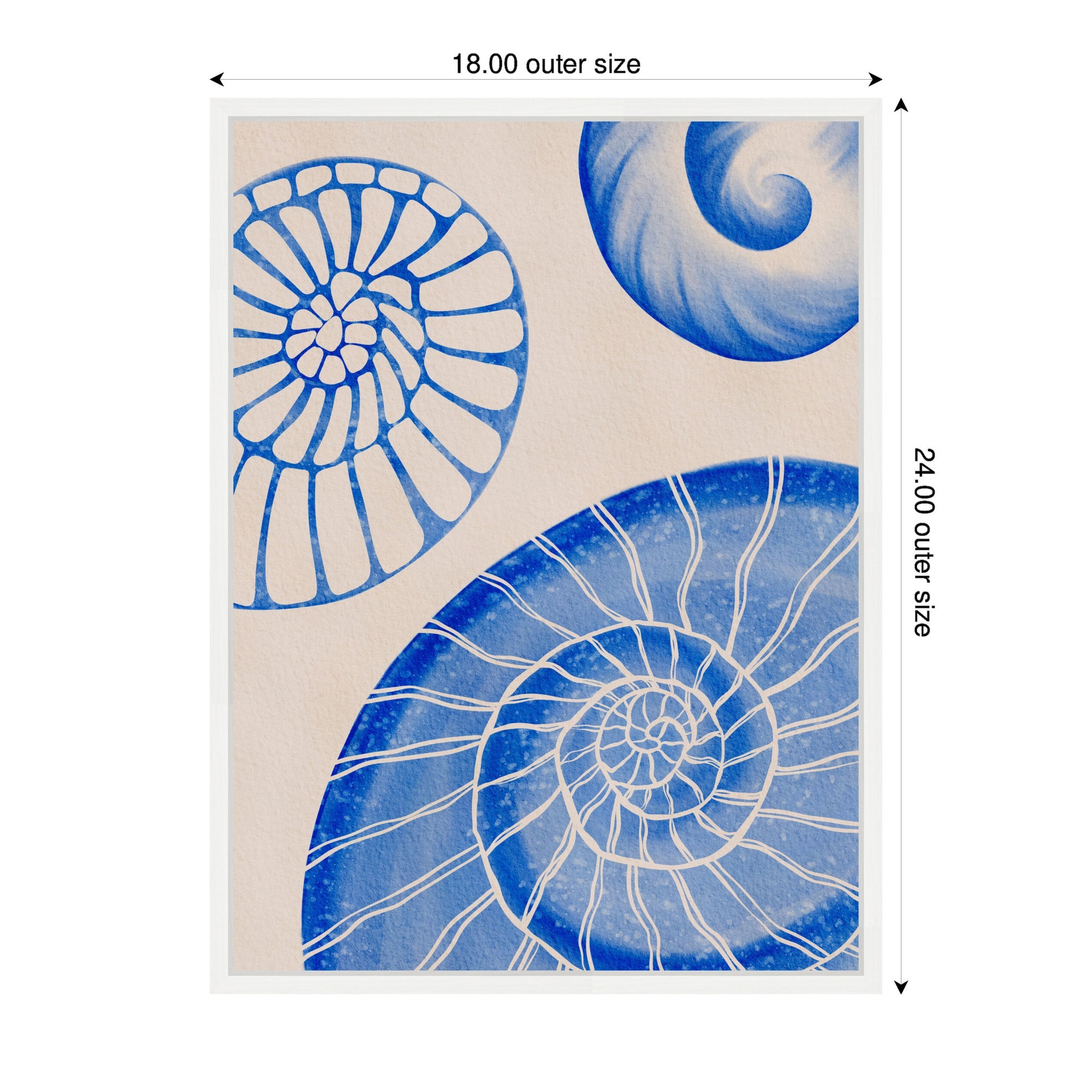 Sylvie Ocean Charms l Framed Canvas by Nikita Jariwala