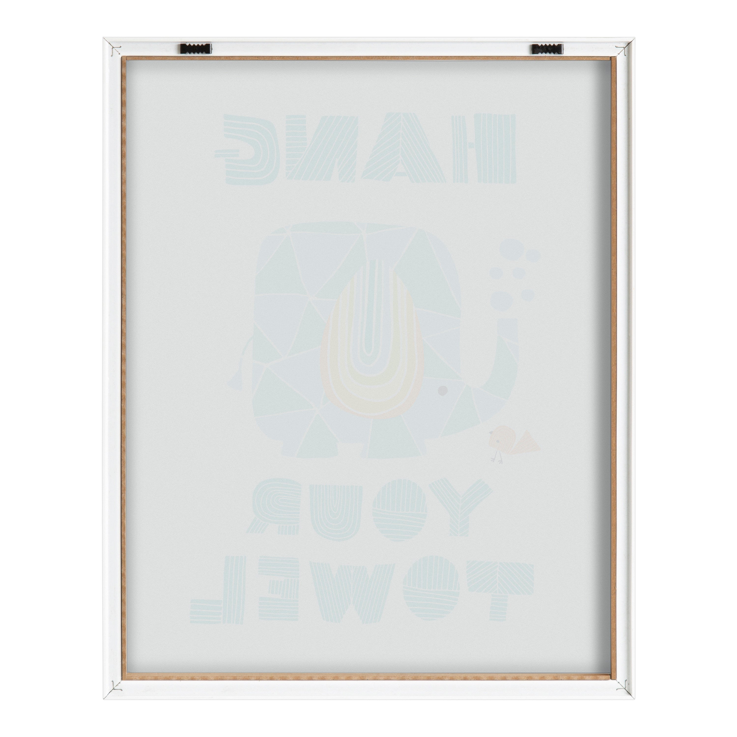 Blake Splish Splash Zoo Elephant Framed Printed Glass by Heather Rosas by kateandlaurel - product image 4 for Resin Society