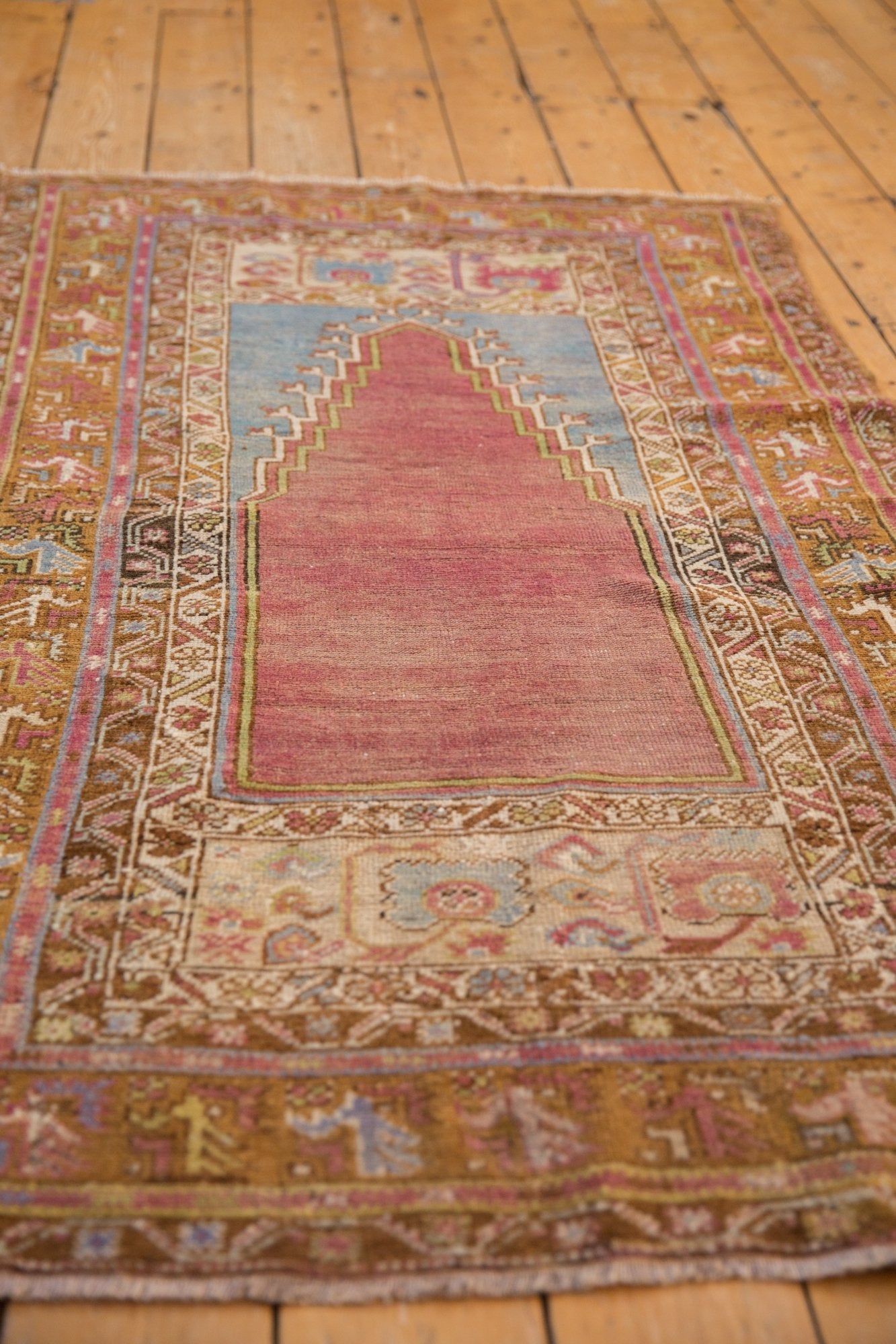 3.5x6 Vintage Distressed Oushak Rug by Old New House® - product image 5 for Resin Society