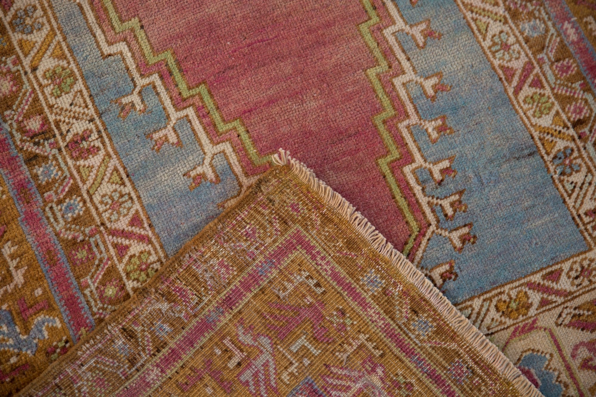 3.5x6 Vintage Distressed Oushak Rug by Old New House® - product image 11 for Resin Society